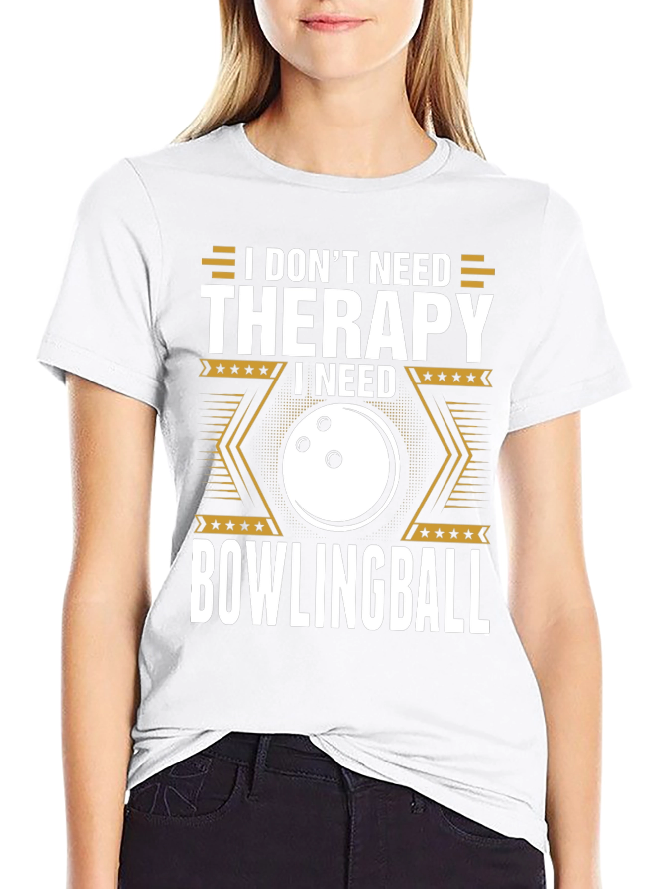Bowling Therapy T-Shirt - Funny Bowling Gift