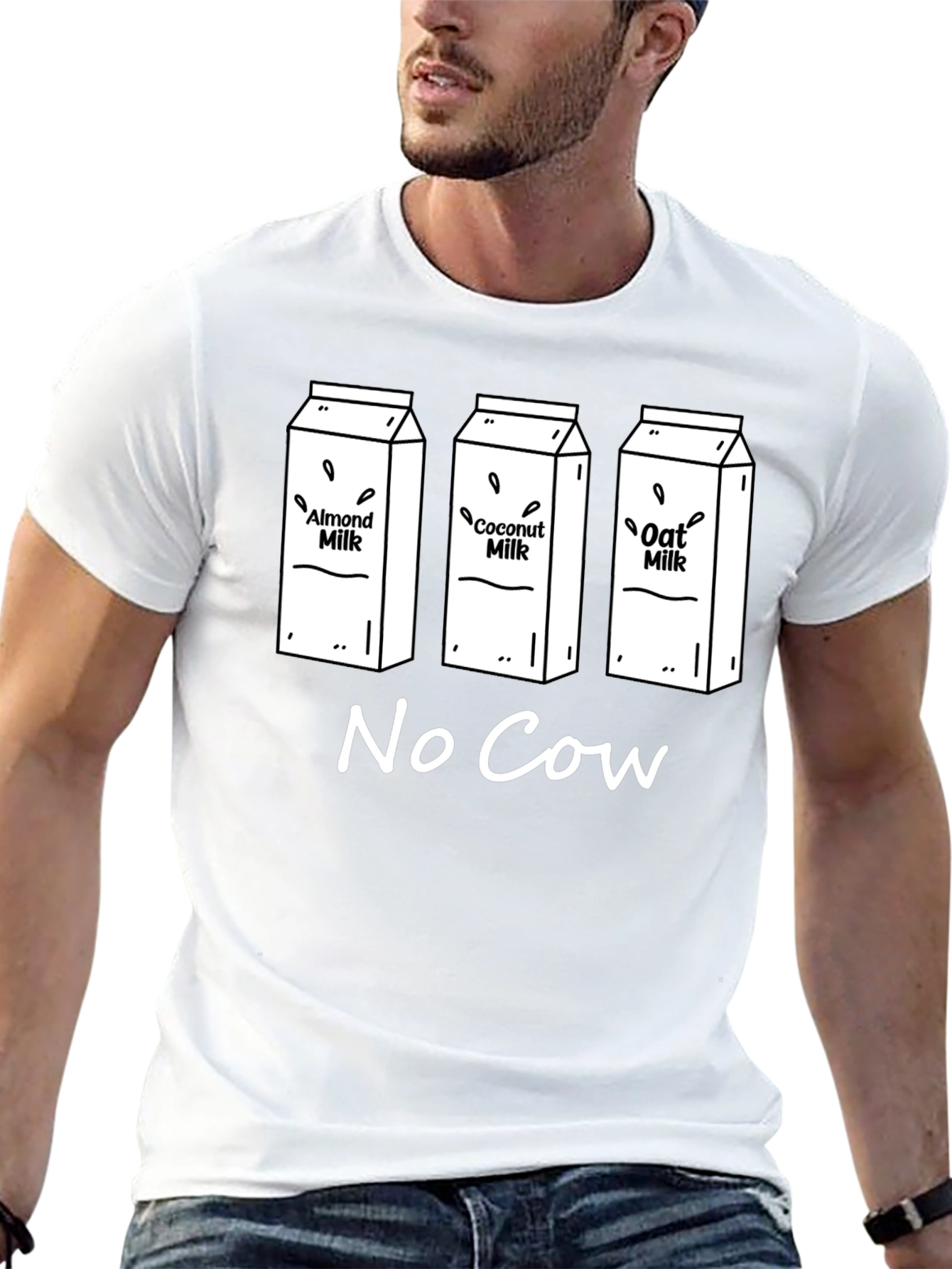 Vegan Milk T-Shirt - No Cow