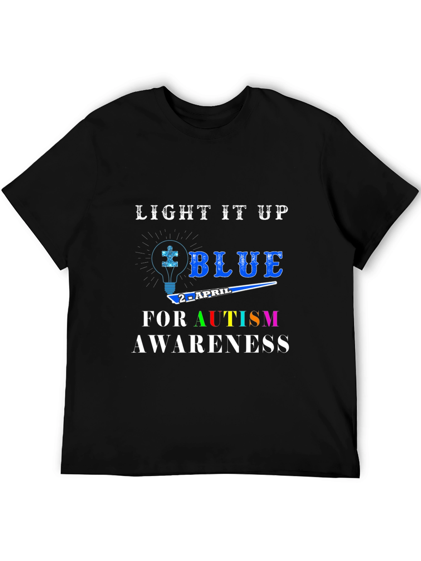 Autism Awareness T-Shirt - Light It Up Blue