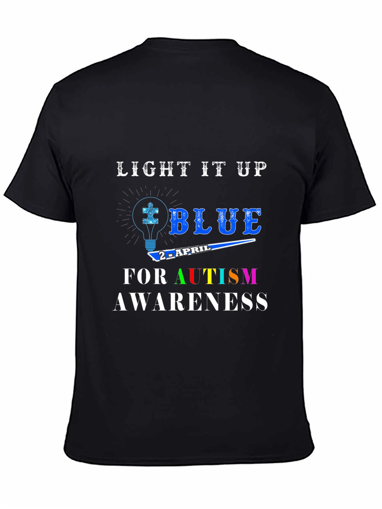 Autism Awareness T-Shirt - Light It Up Blue