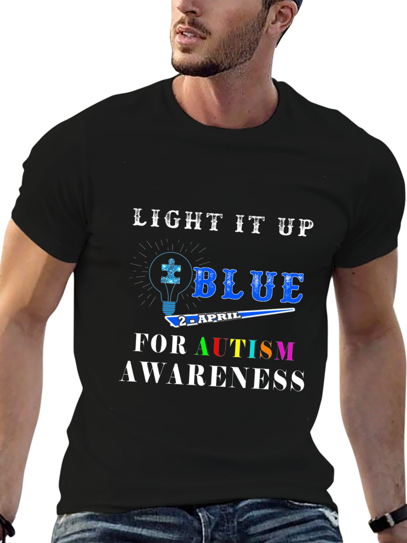Autism Awareness T-Shirt - Light It Up Blue