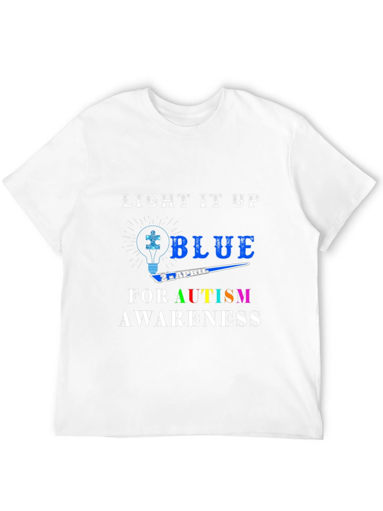 Autism Awareness T-Shirt - Light It Up Blue