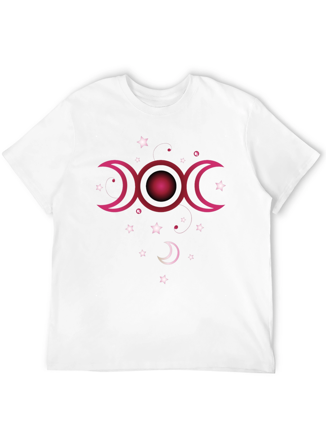 Triple Moon Goddess Black T-Shirt