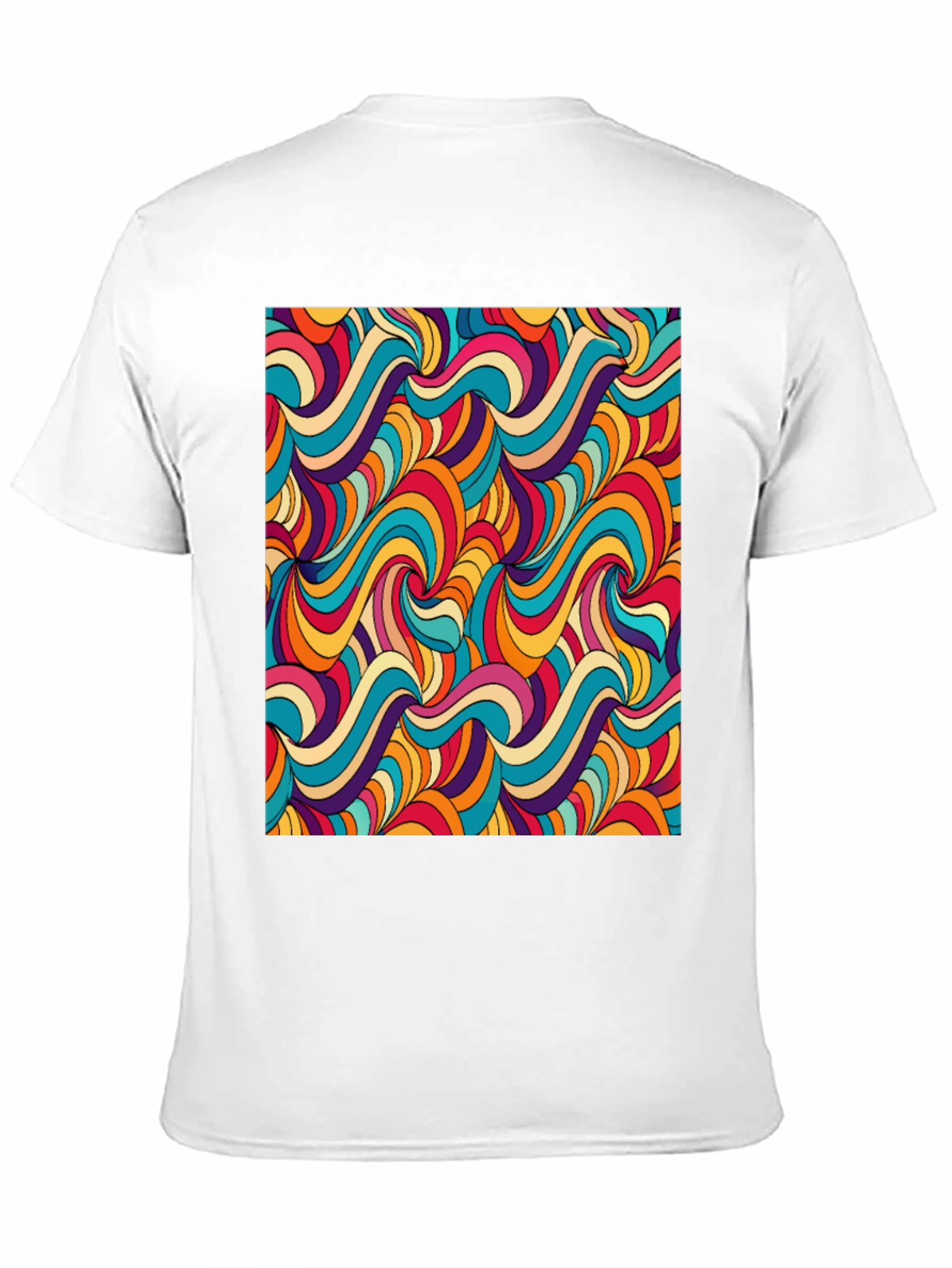 Groovy Retro Swirl Graphic Tee