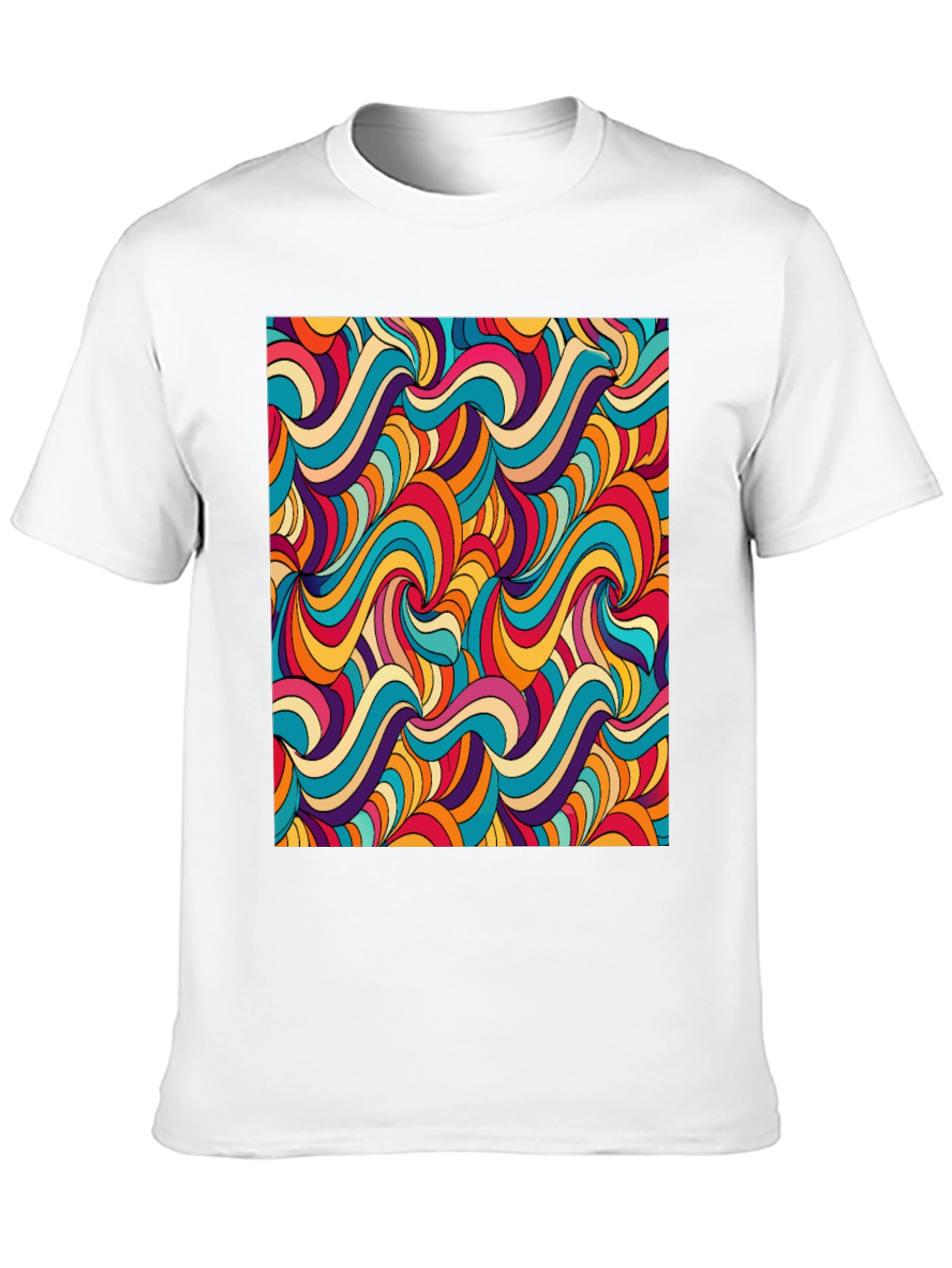 Groovy Retro Swirl Graphic Tee