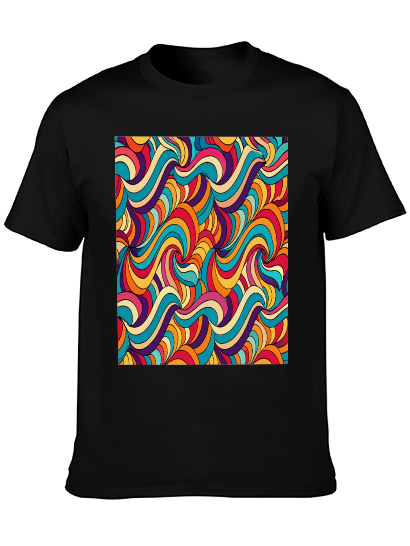 Groovy Retro Swirl Graphic Tee