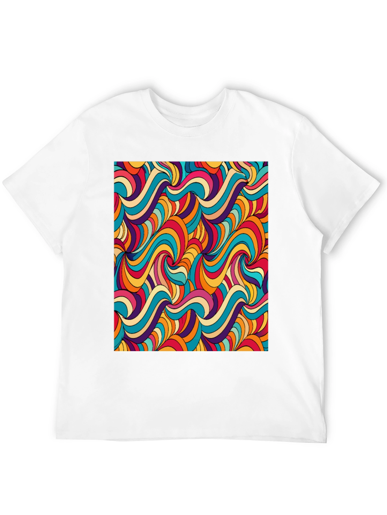 Groovy Retro Swirl Graphic Tee