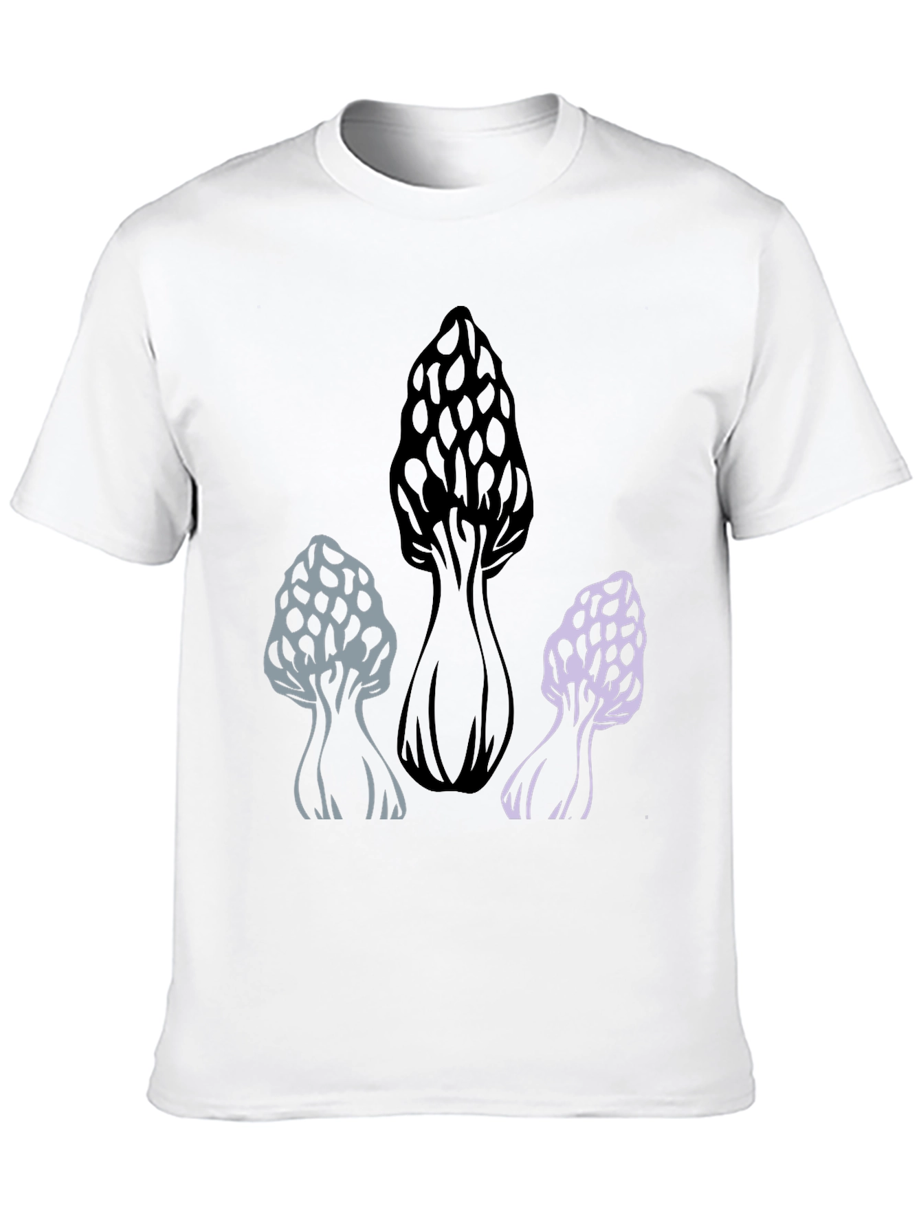 Mushroom Graphic Tee - Black Cotton Blend