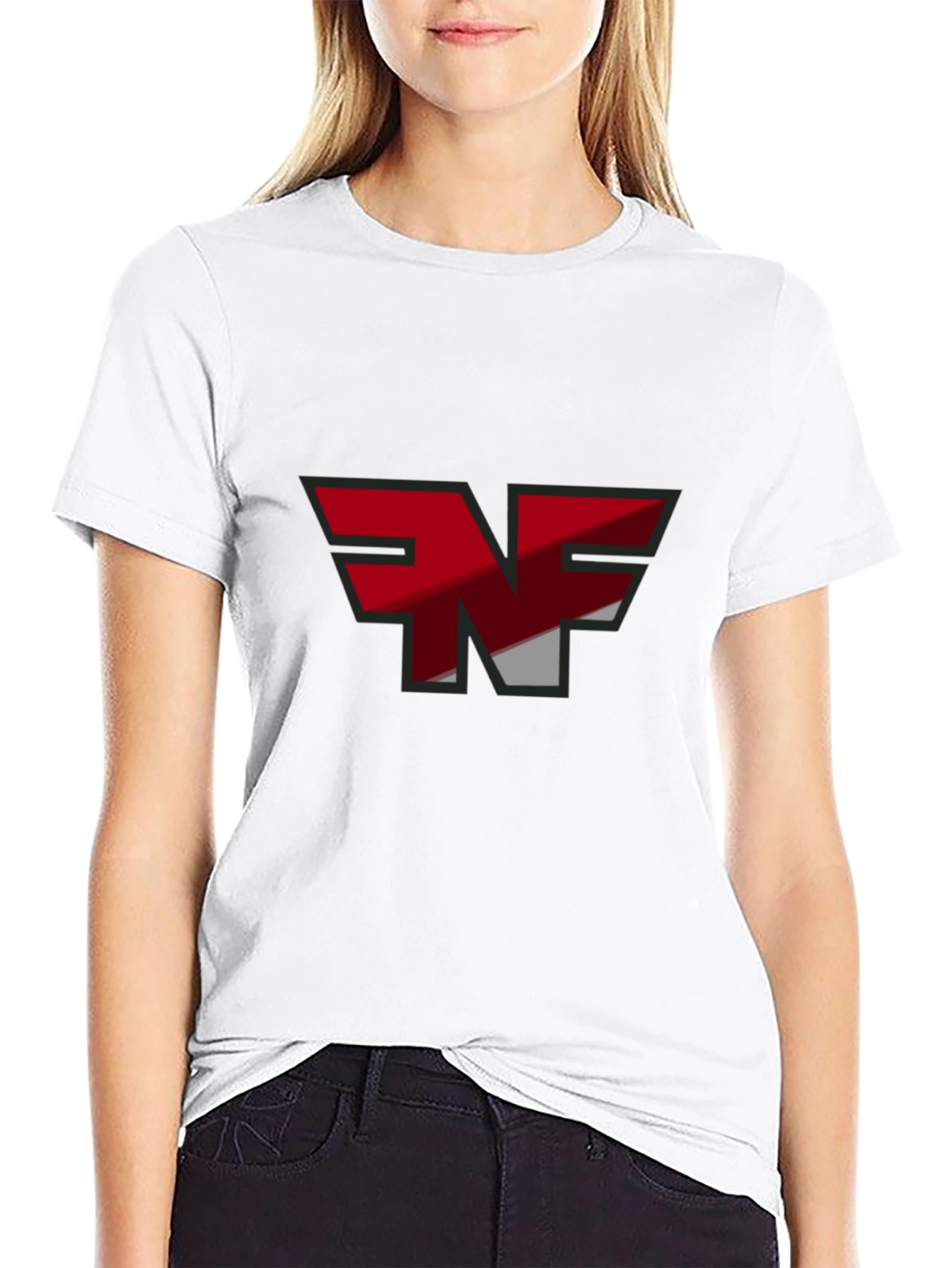 Black T-Shirt with Graphic Logo