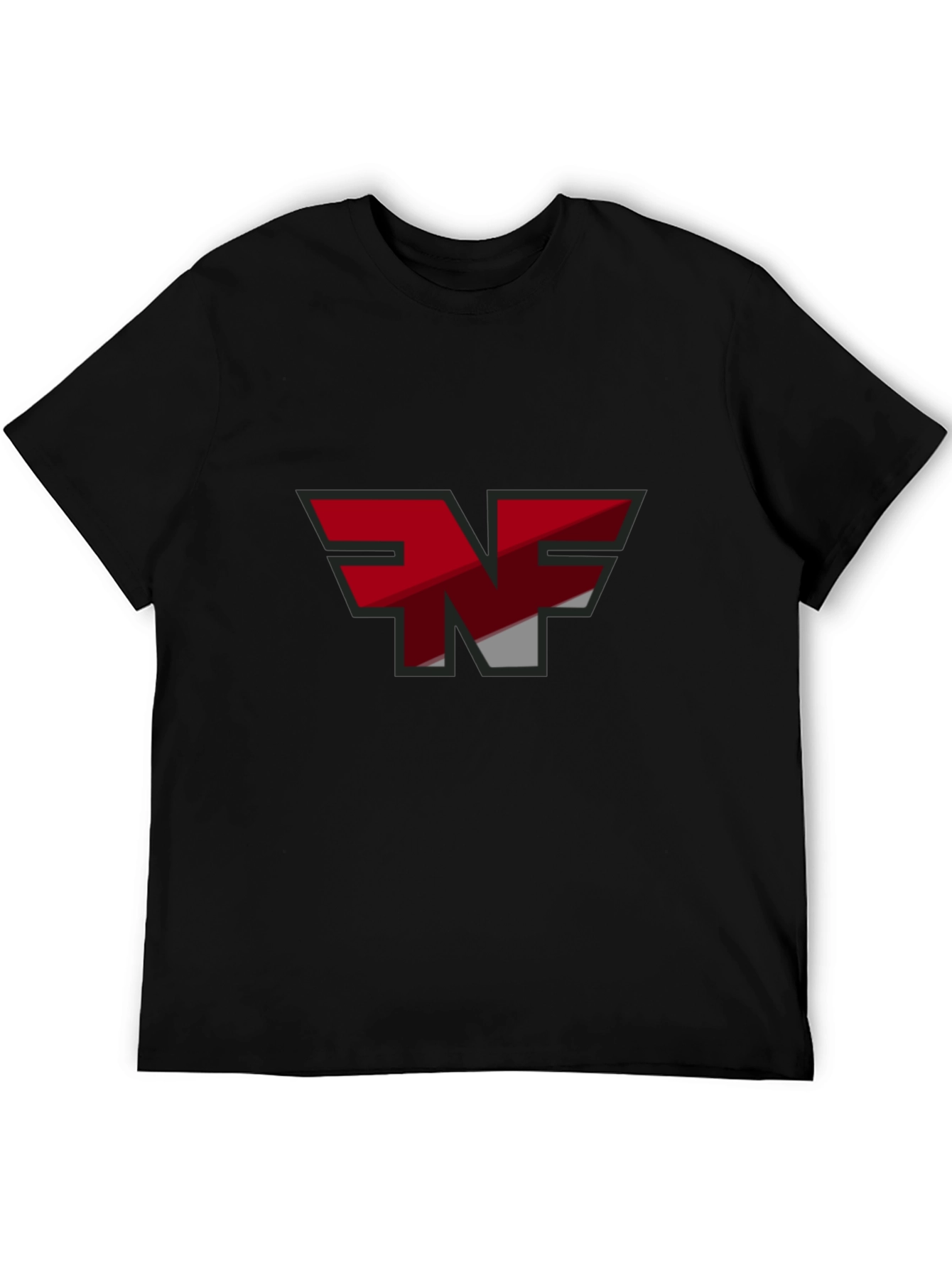 Black T-Shirt with Graphic Logo