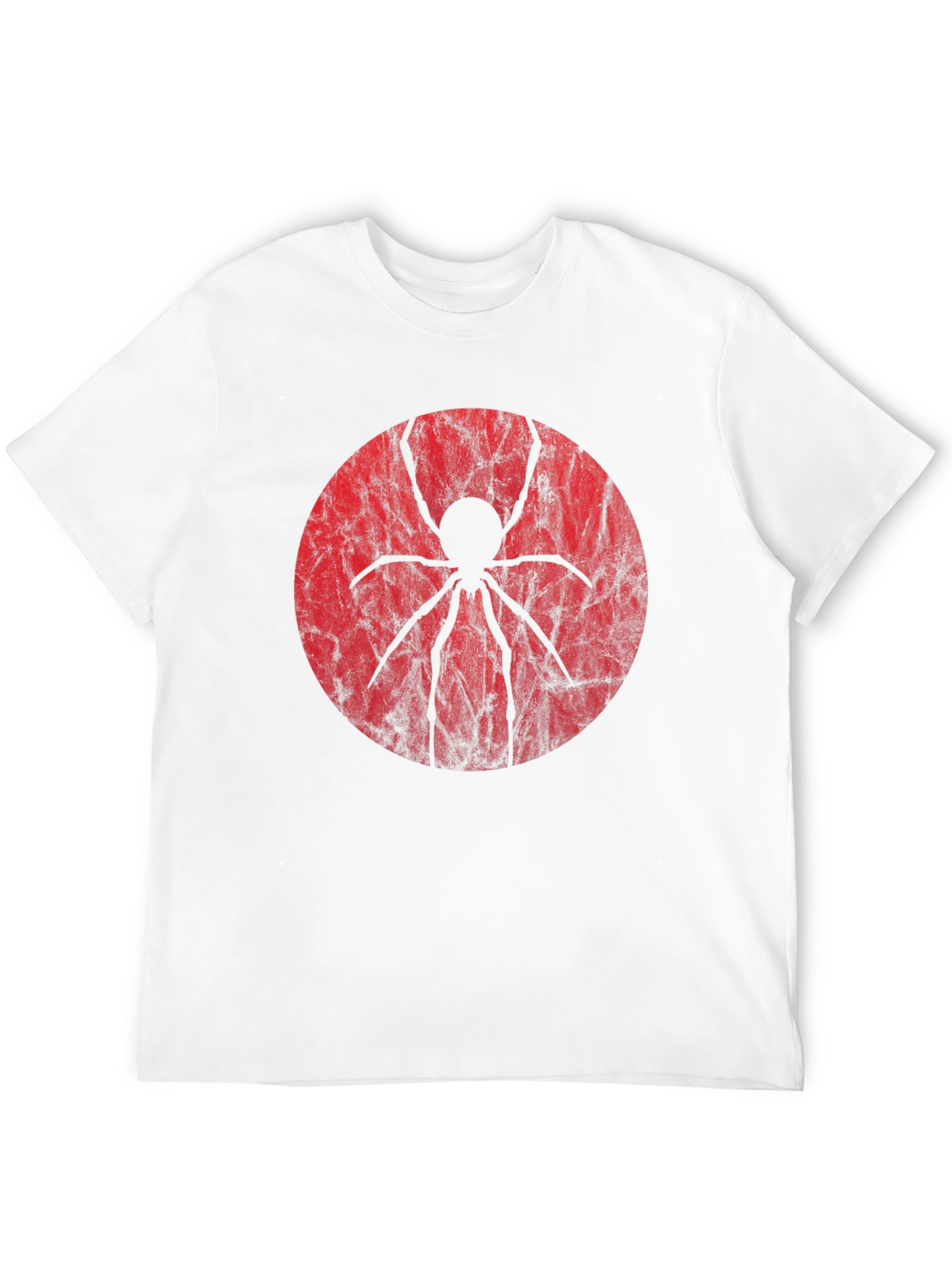 Spider Graphic Tee - Black Cotton Blend Shirt