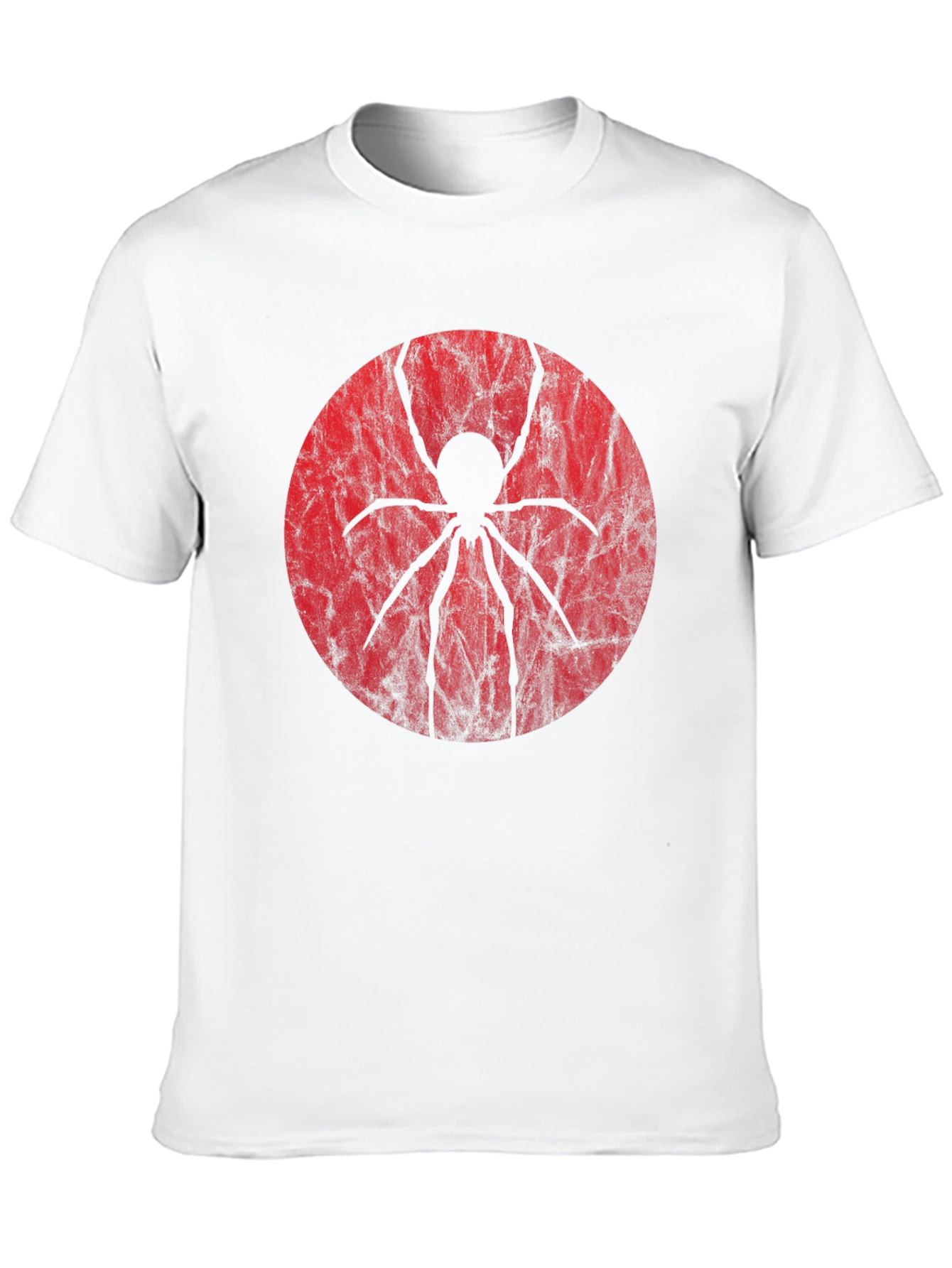 Spider Graphic Tee - Black Cotton Blend Shirt