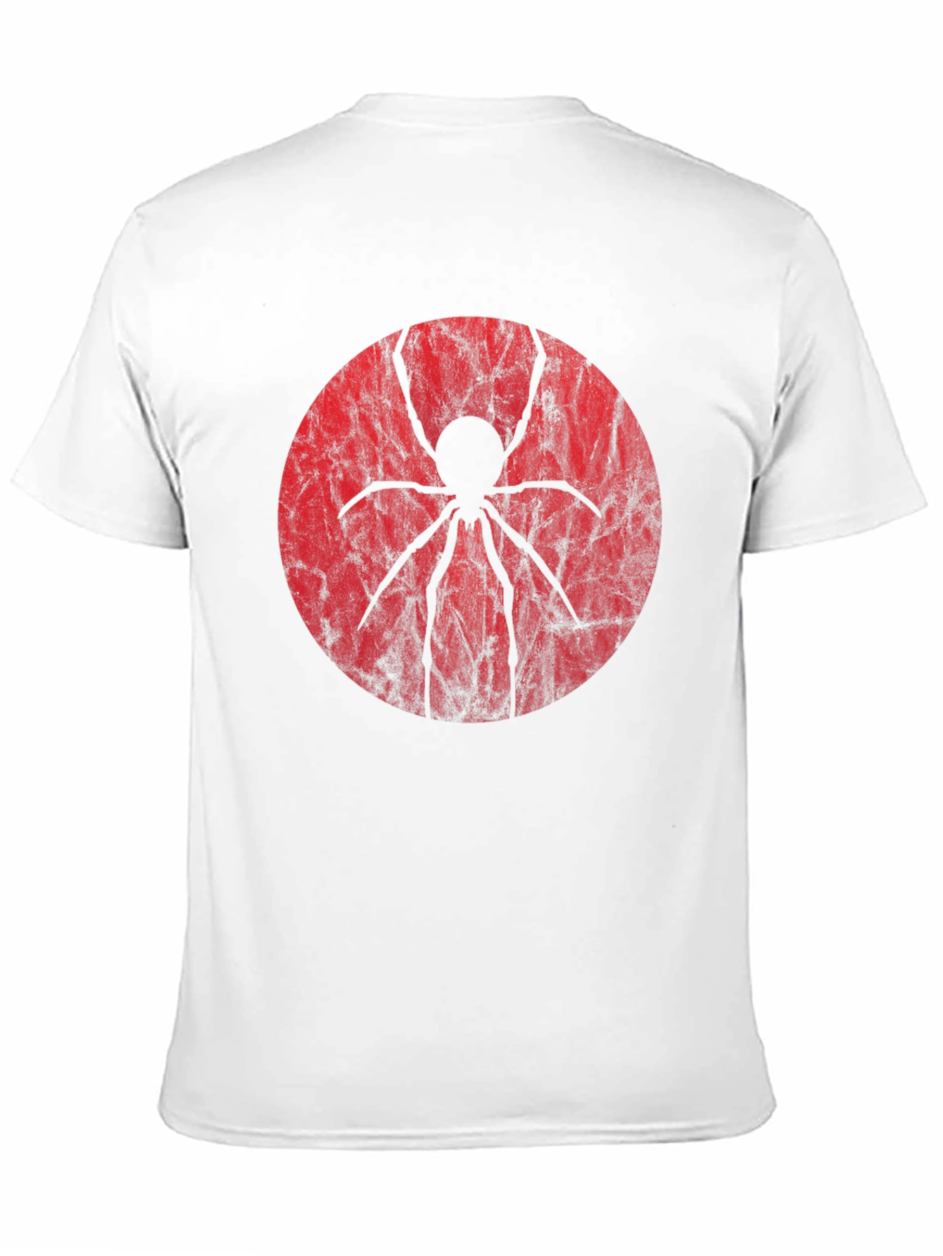 Spider Graphic Tee - Black Cotton Blend Shirt