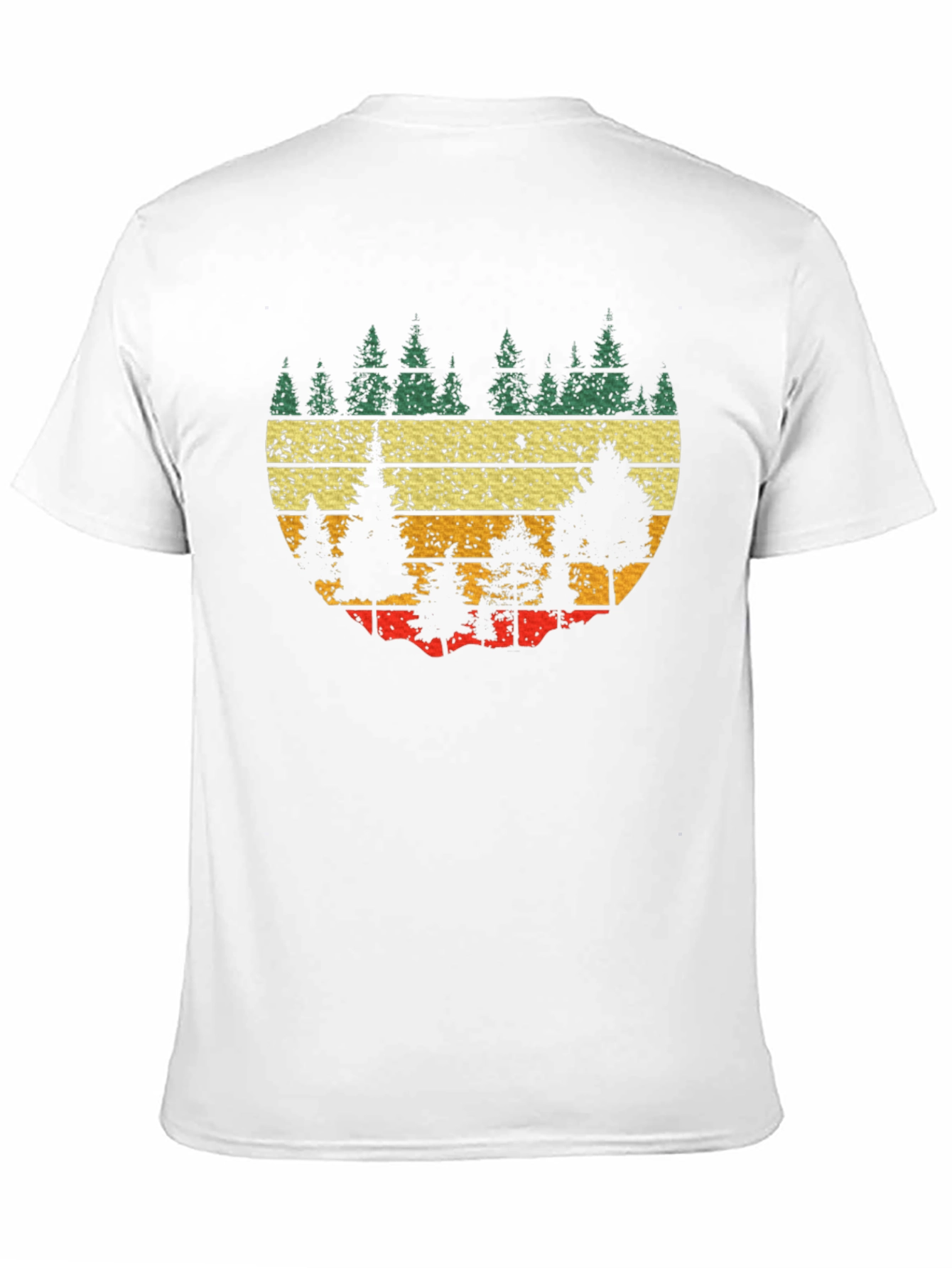 Retro Forest Graphic Tee - Black