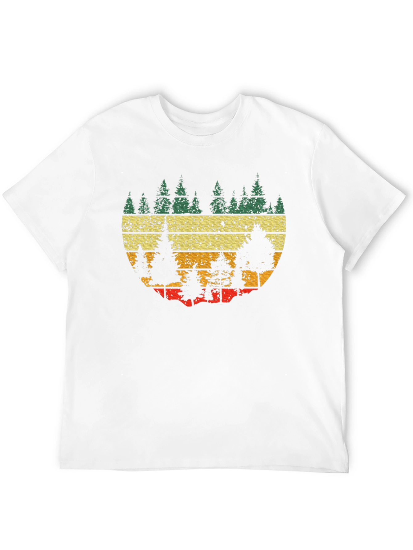 Retro Forest Graphic Tee - Black