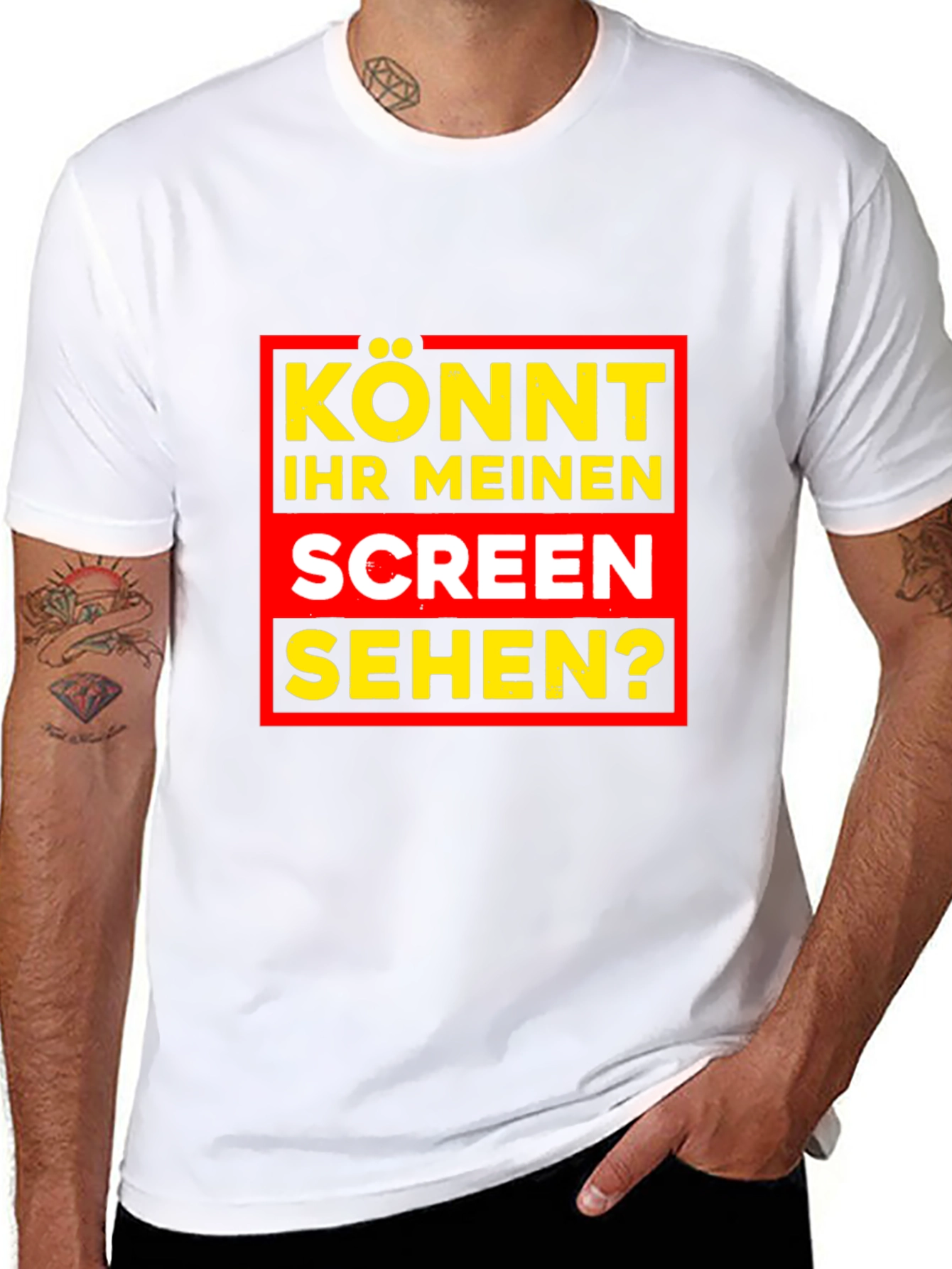 Könnt Ihr Meinen Screen Sehen? Black T-Shirt