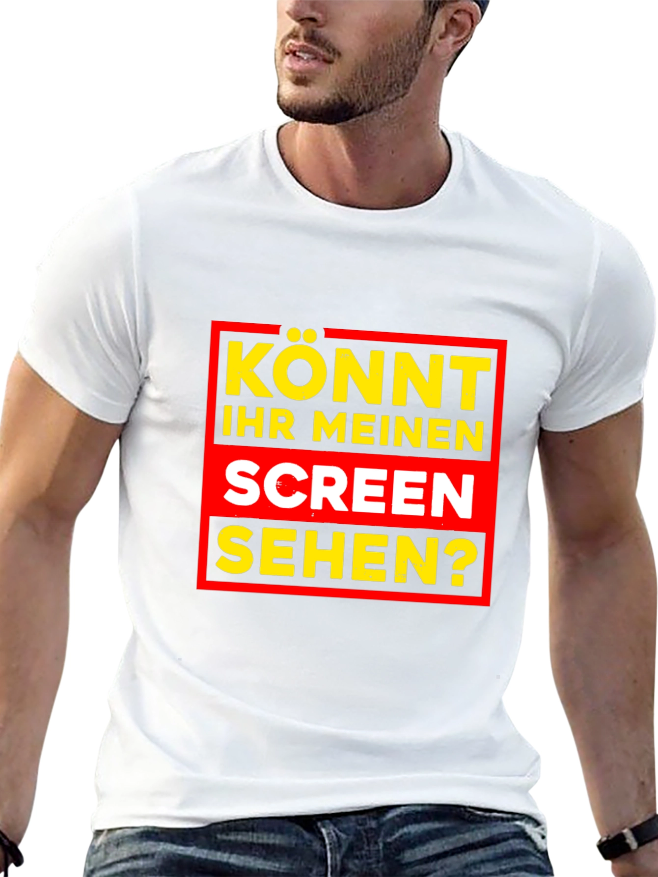 Könnt Ihr Meinen Screen Sehen? Black T-Shirt