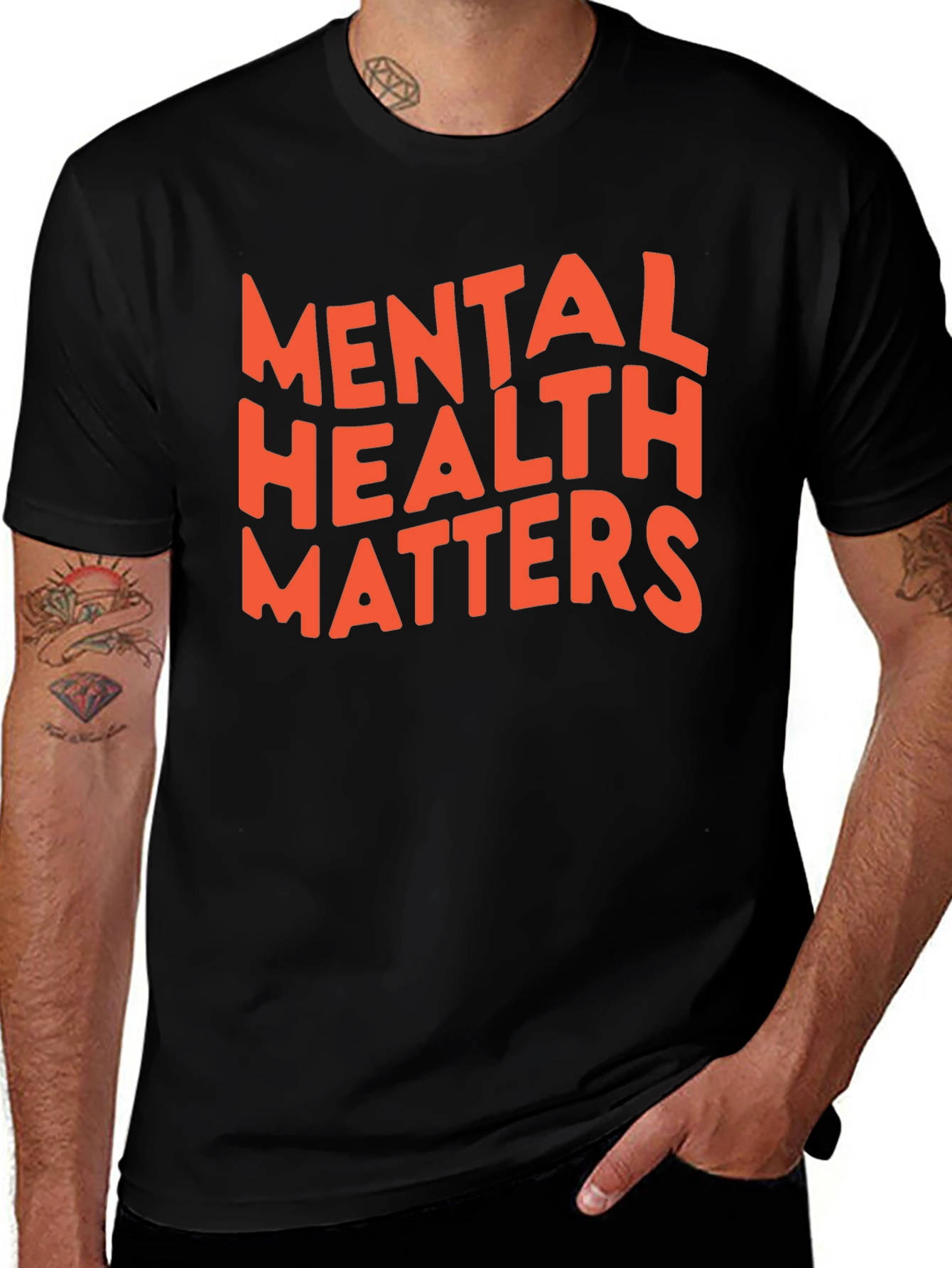 Mental Health Matters Graphic Tee - Black