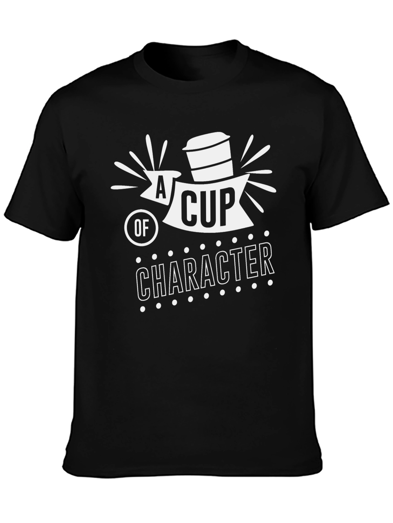A Cup of Character Black Graphic Tee