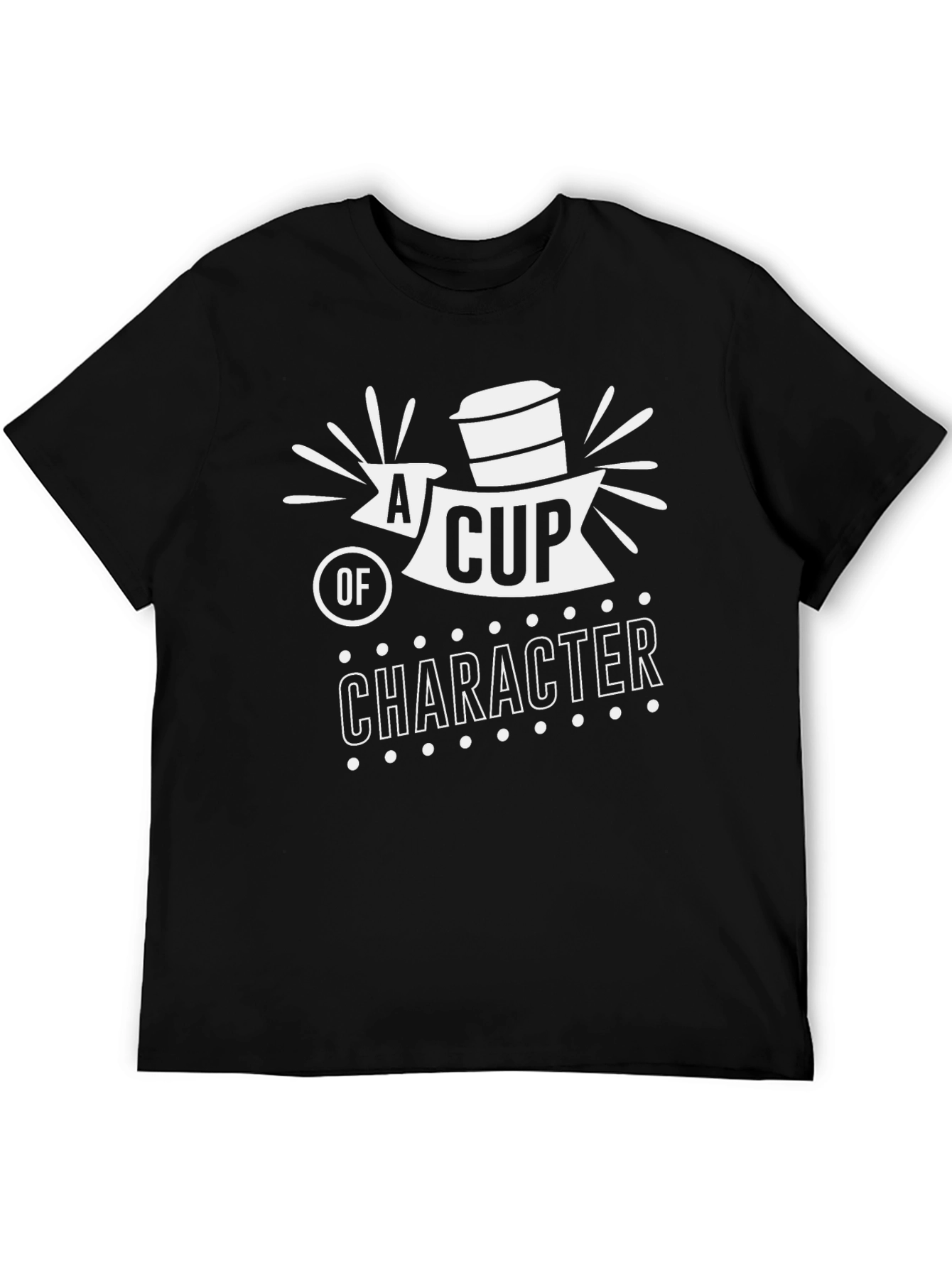 A Cup of Character Black Graphic Tee