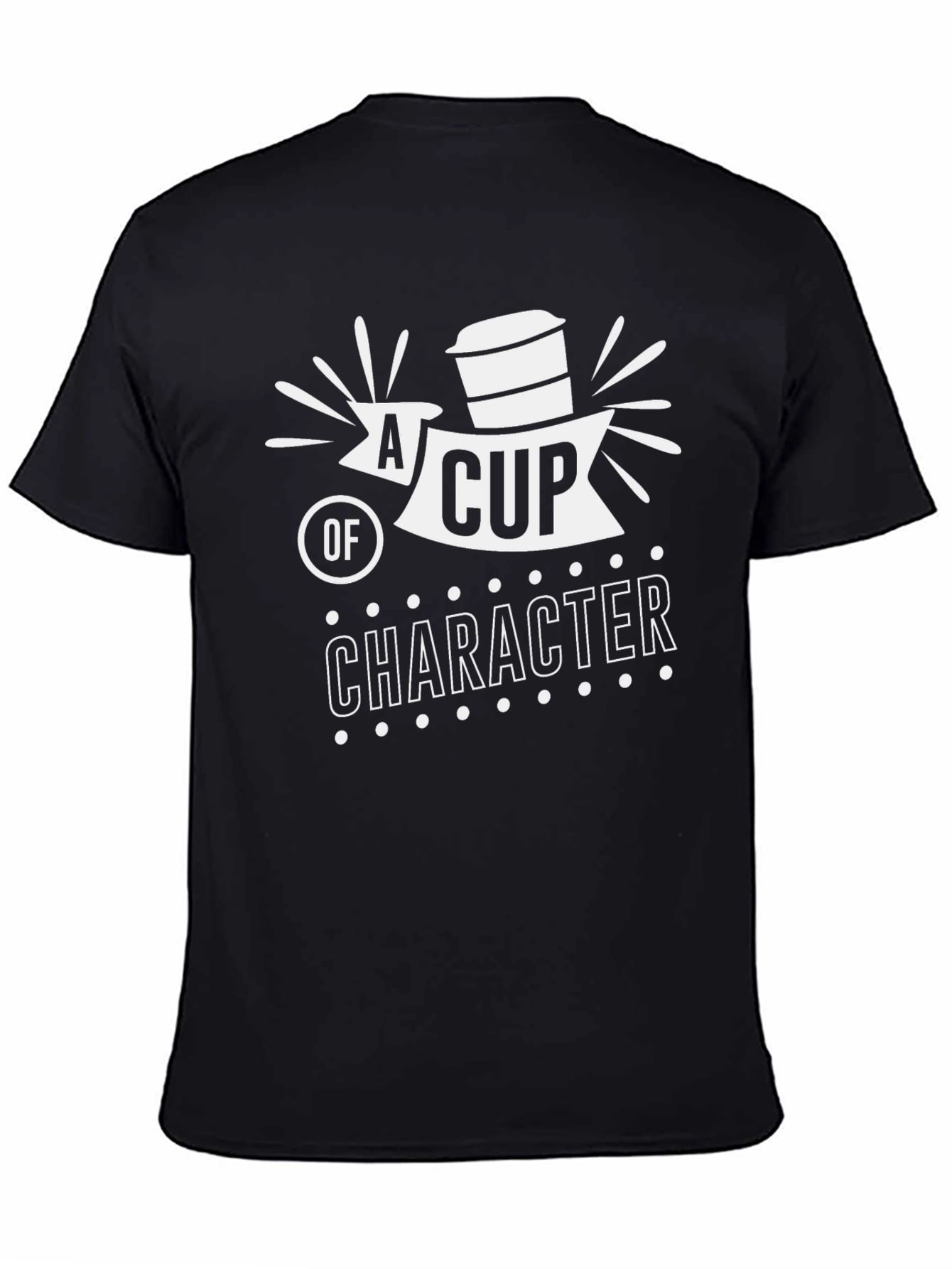 A Cup of Character Black Graphic Tee