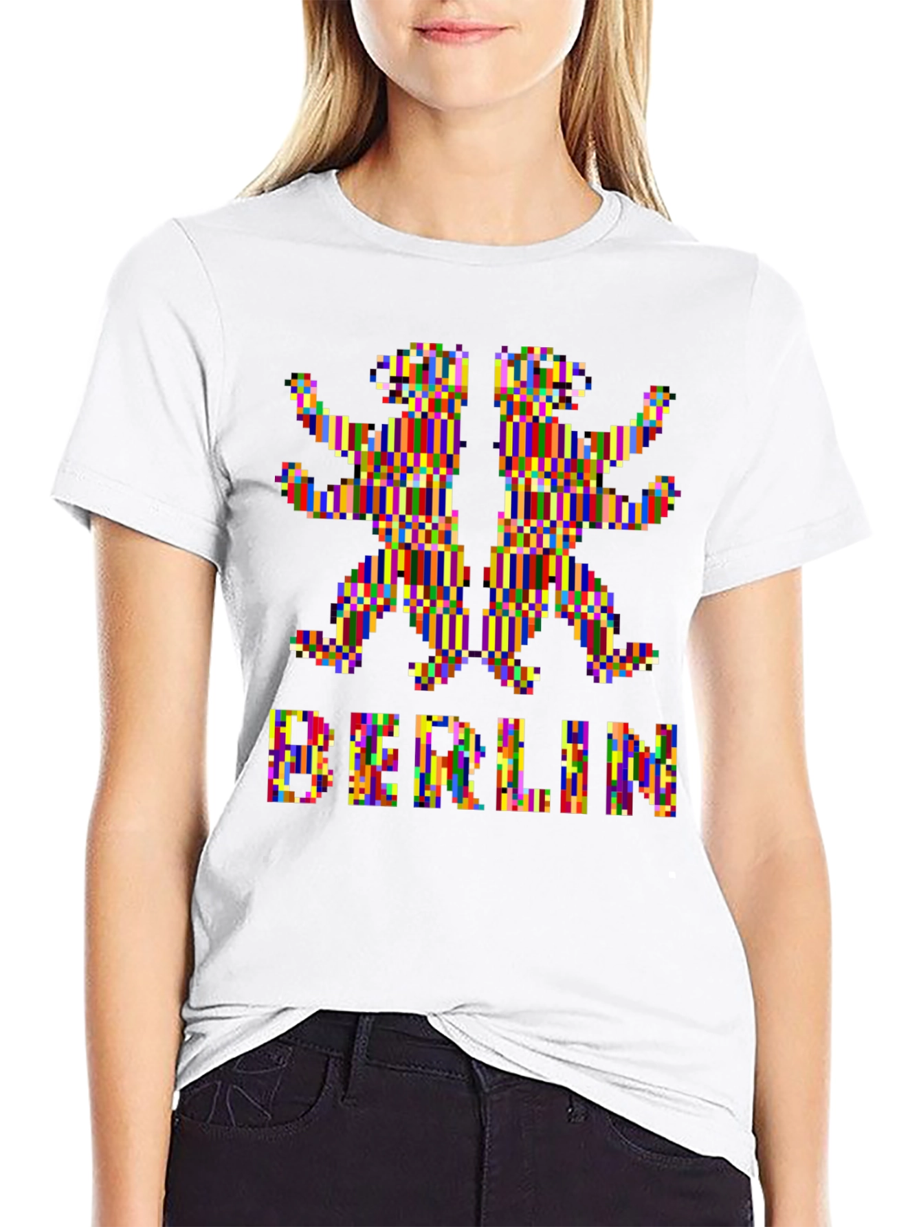 Pixel Art Berlin Bear Graphic Tee