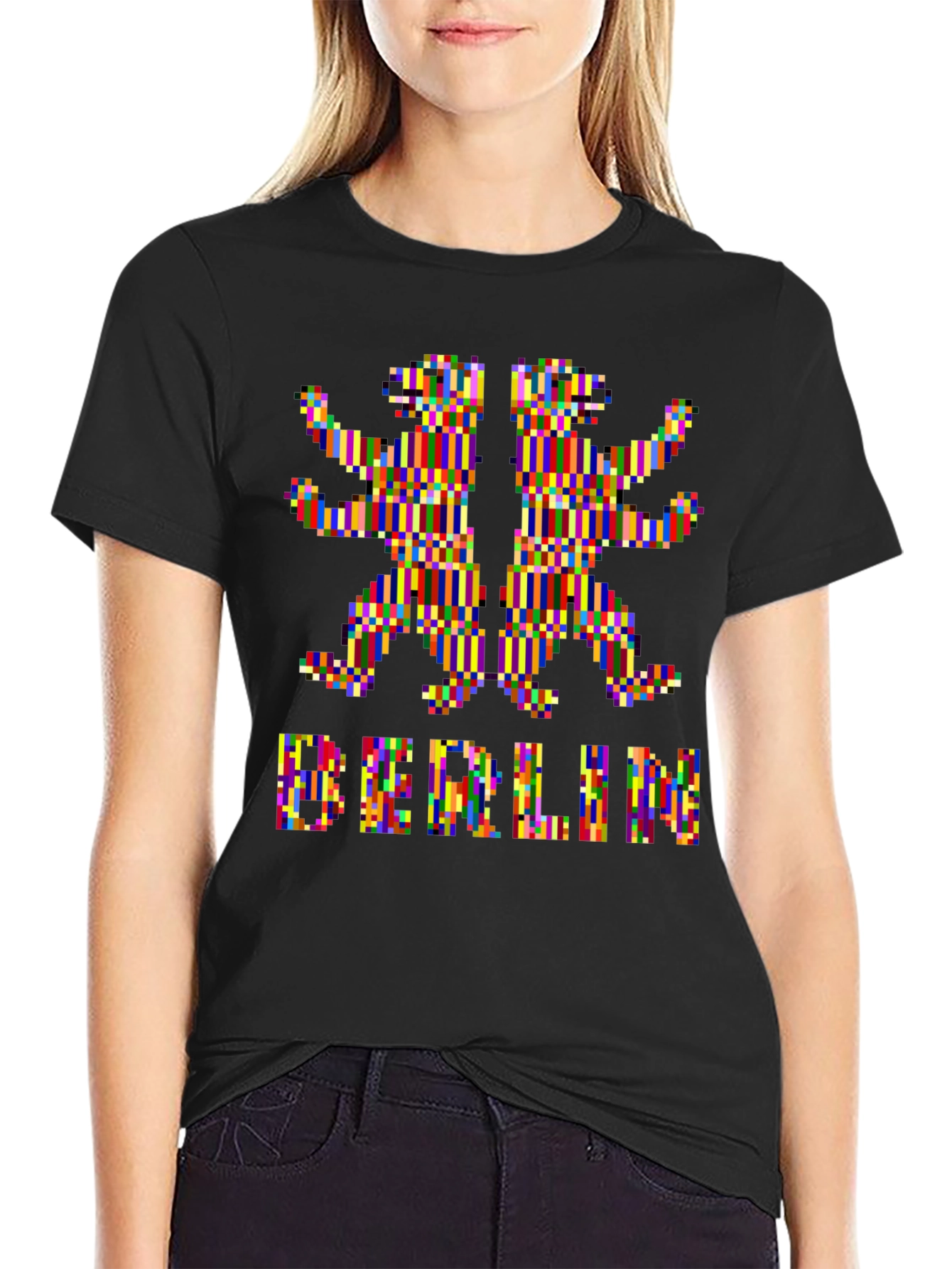 Pixel Art Berlin Bear Graphic Tee
