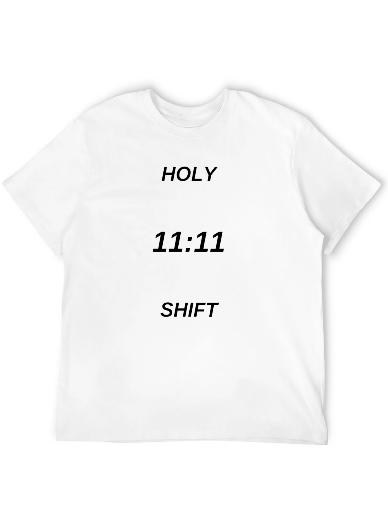 Holy 11:11 Shift Black Graphic T-Shirt