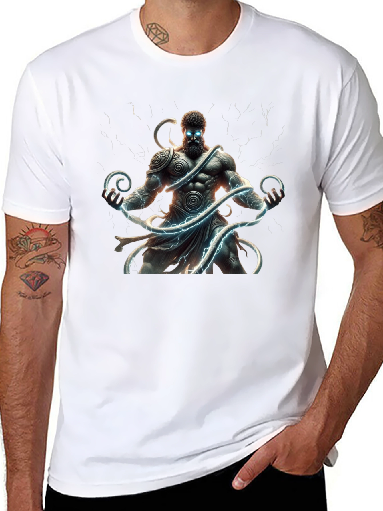 Zeus Graphic Tee - Mythical Power T-Shirt