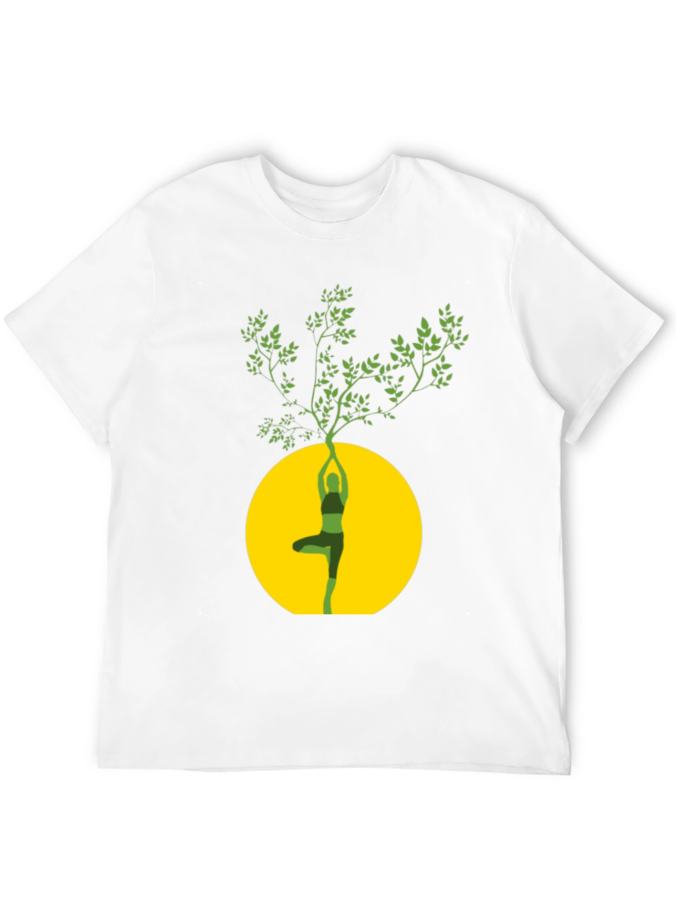 Yoga Tree Graphic Black T-Shirt