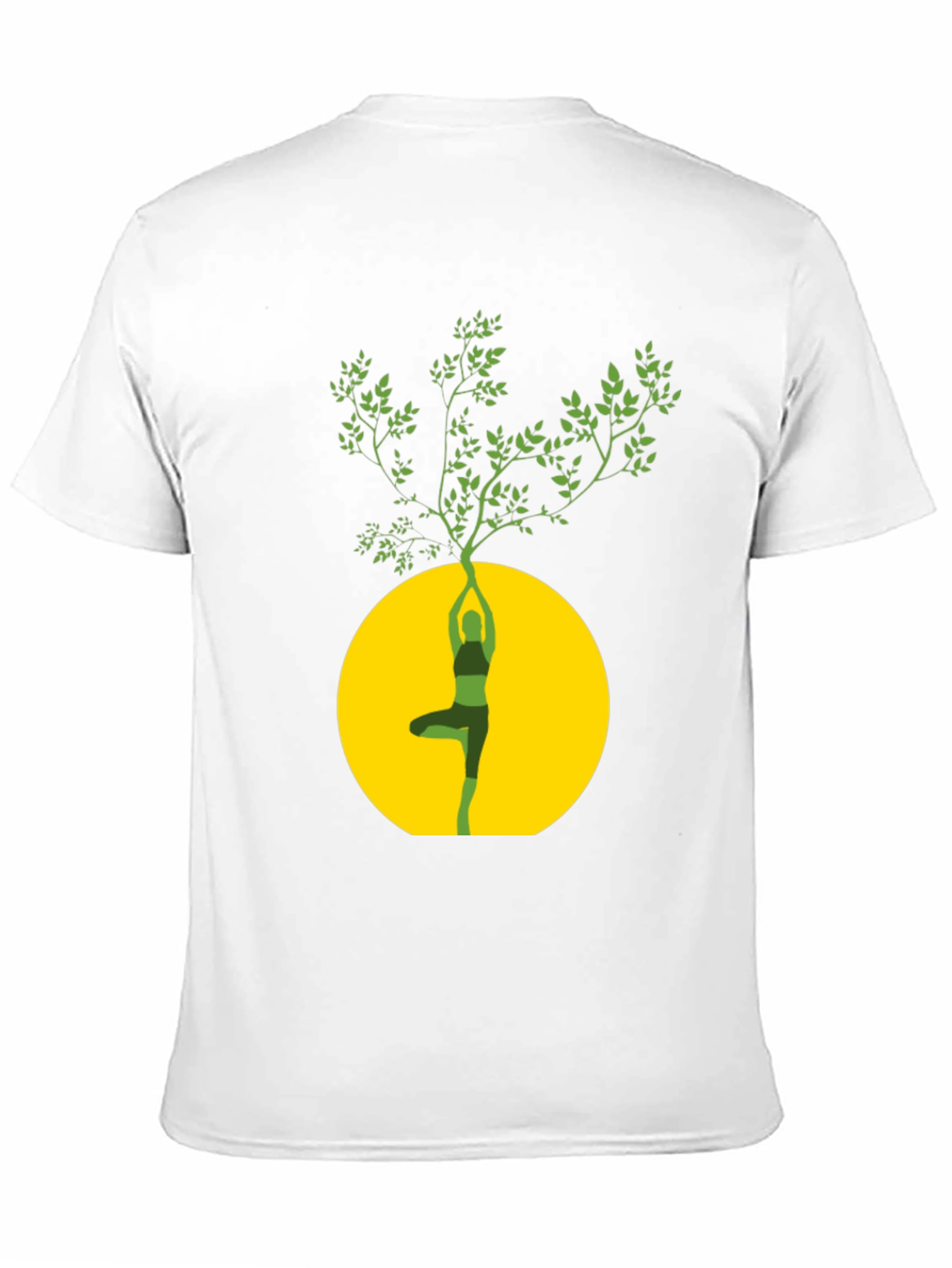 Yoga Tree Graphic Black T-Shirt