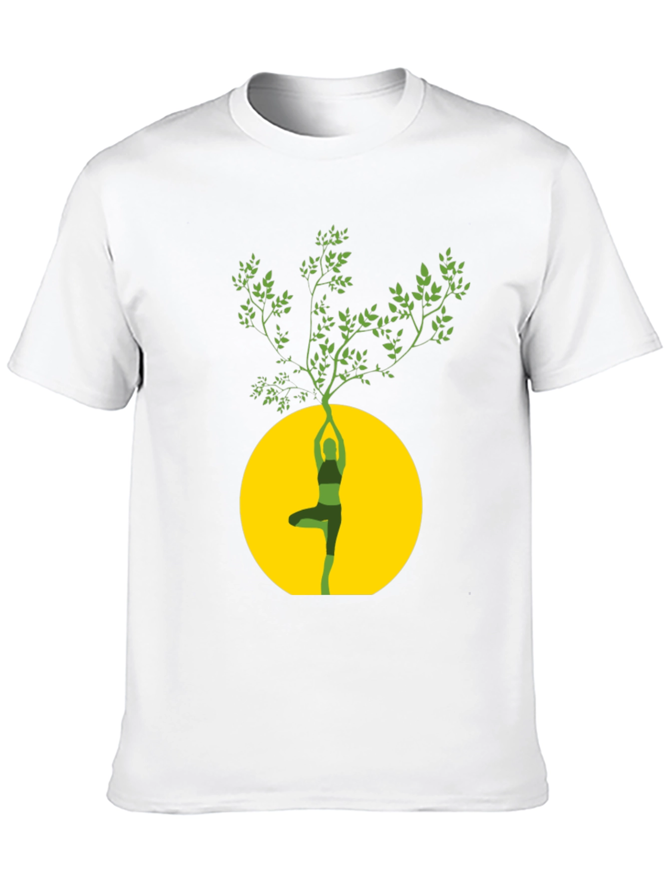 Yoga Tree Graphic Black T-Shirt
