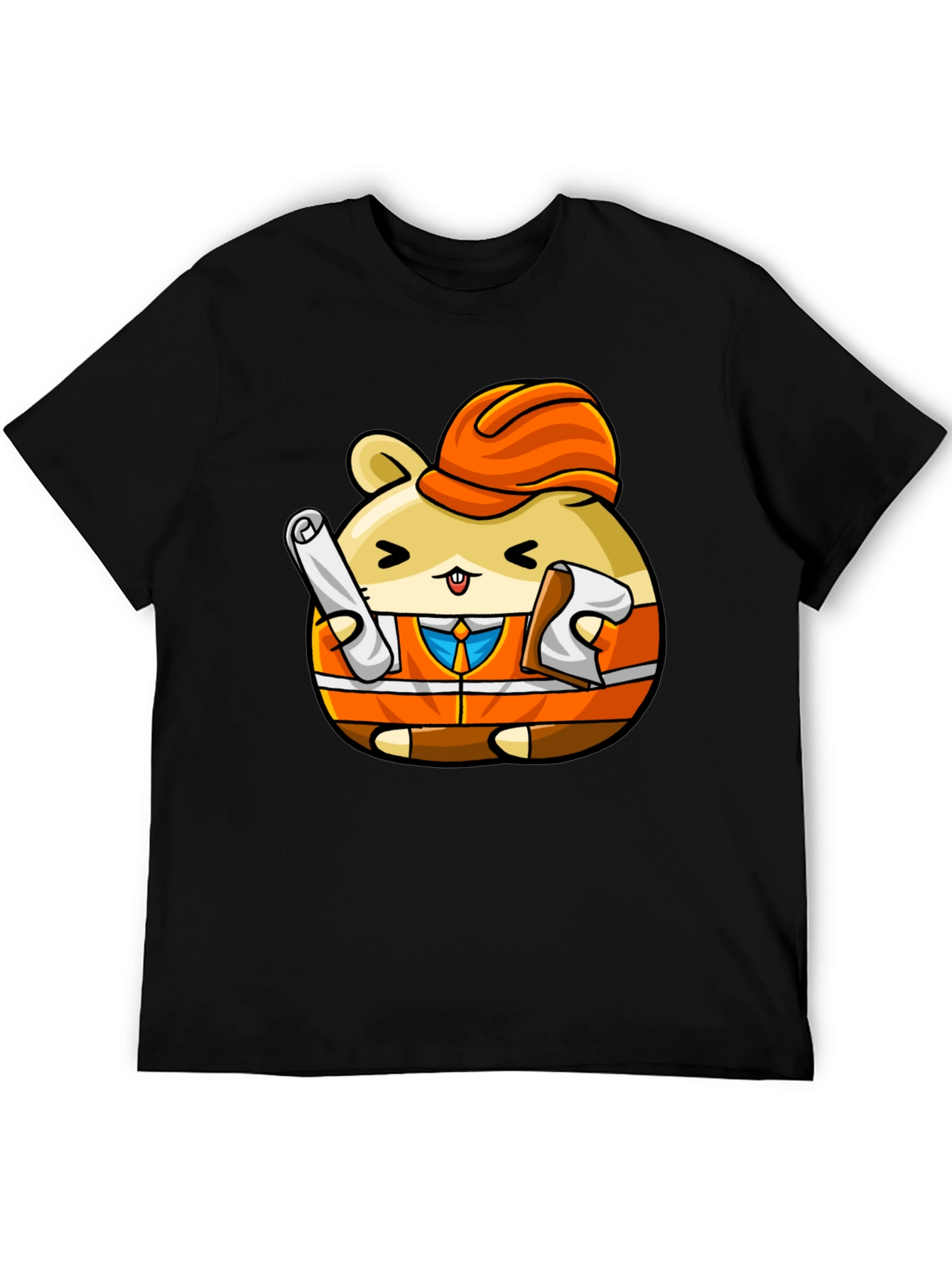 Construction Hamster Graphic T-Shirt