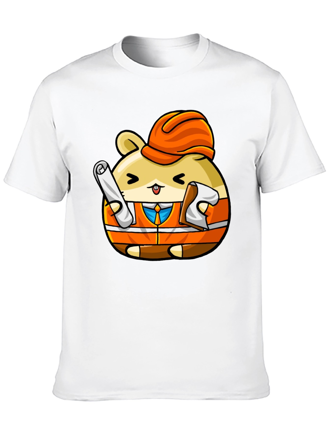 Construction Hamster Graphic T-Shirt
