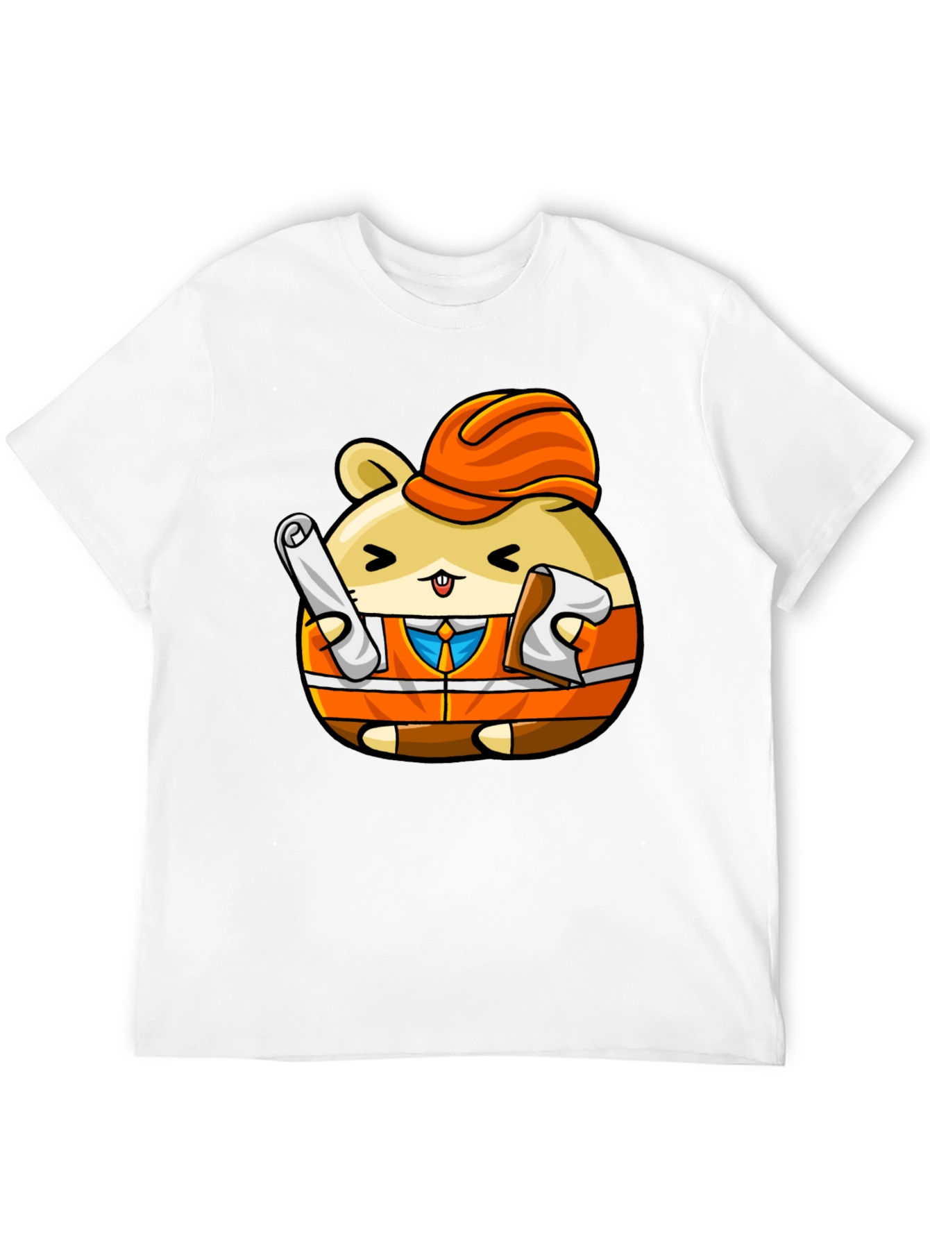 Construction Hamster Graphic T-Shirt
