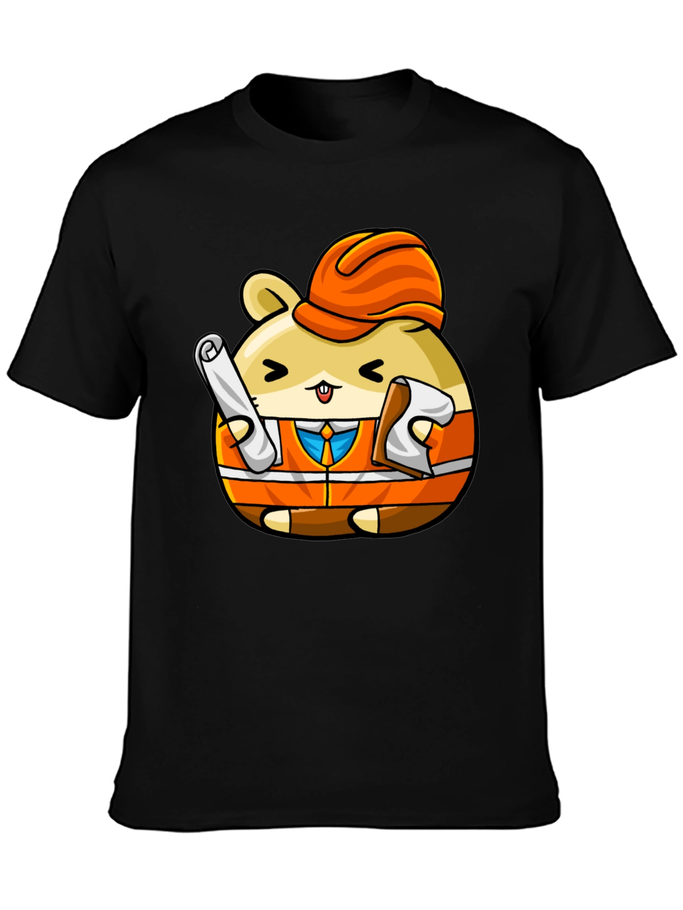 Construction Hamster Graphic T-Shirt