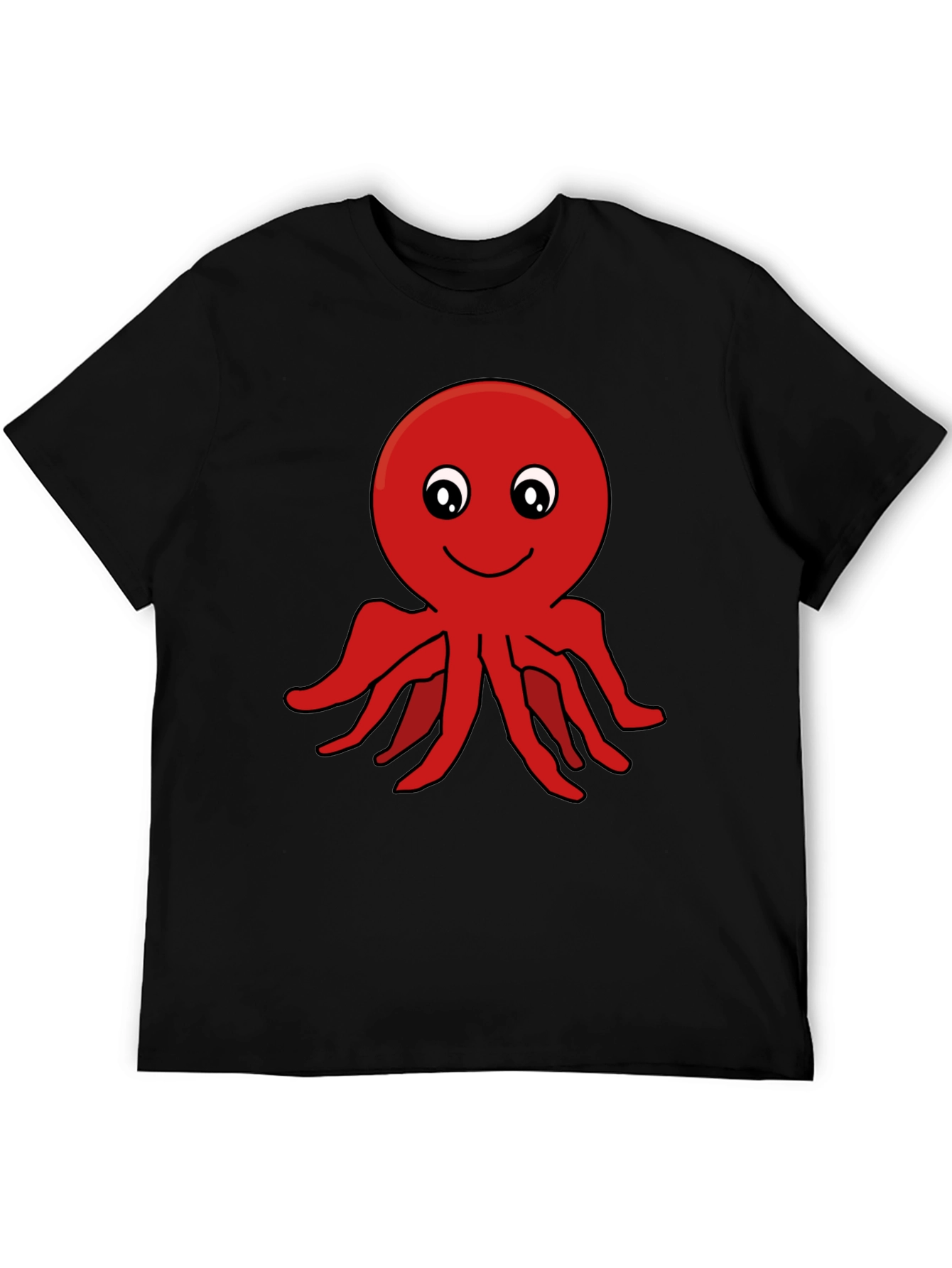 Octopus Graphic Black T-Shirt