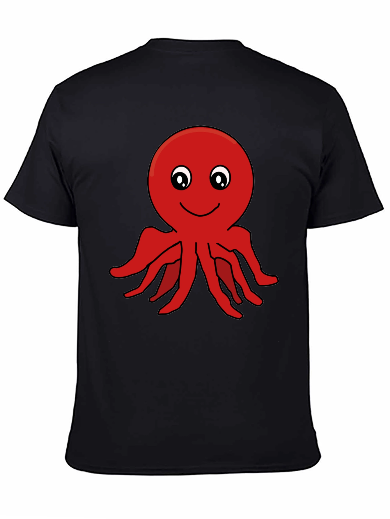 Octopus Graphic Black T-Shirt