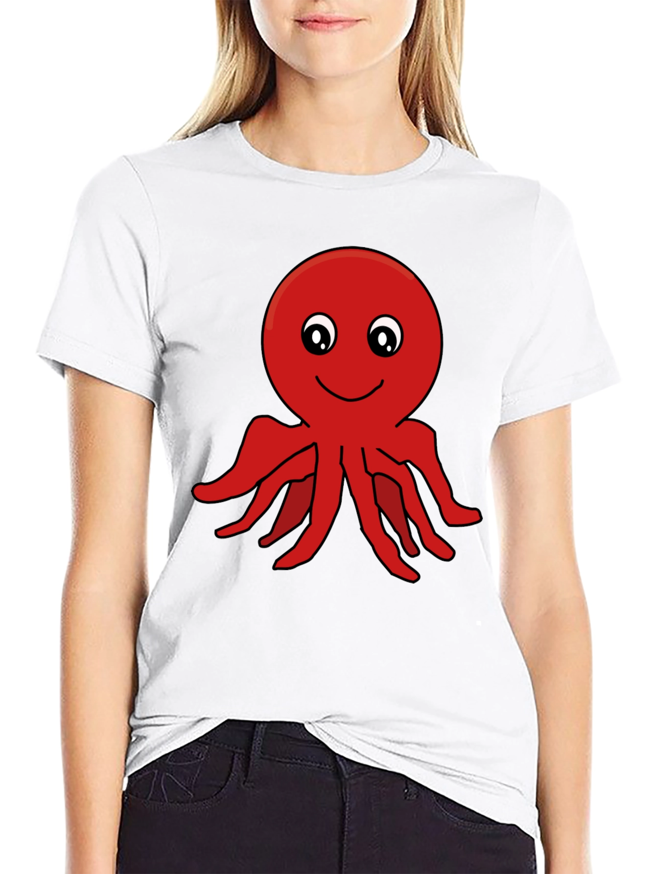 Octopus Graphic Black T-Shirt