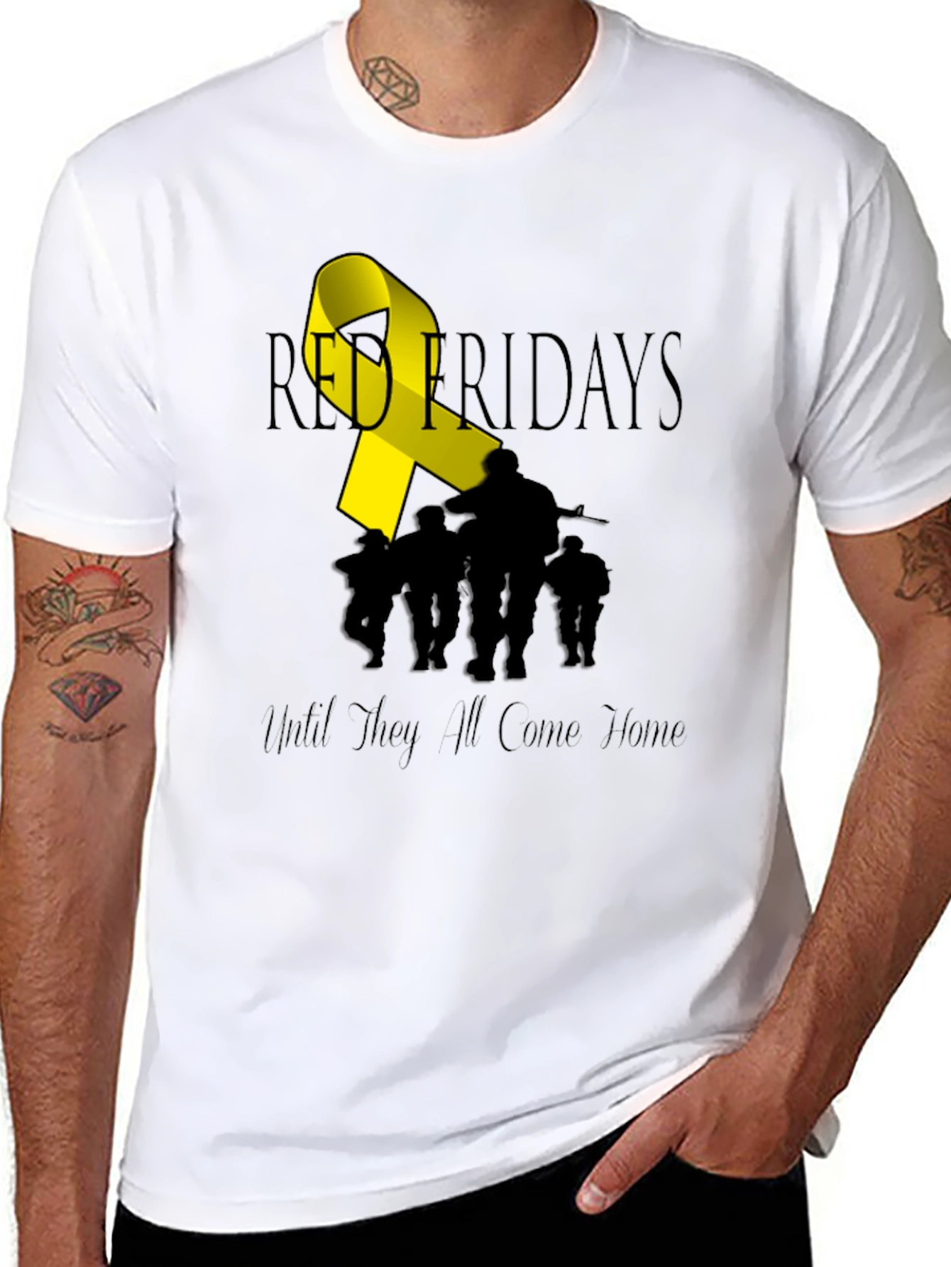 RED Fridays Until They All Come Home T-Shirt