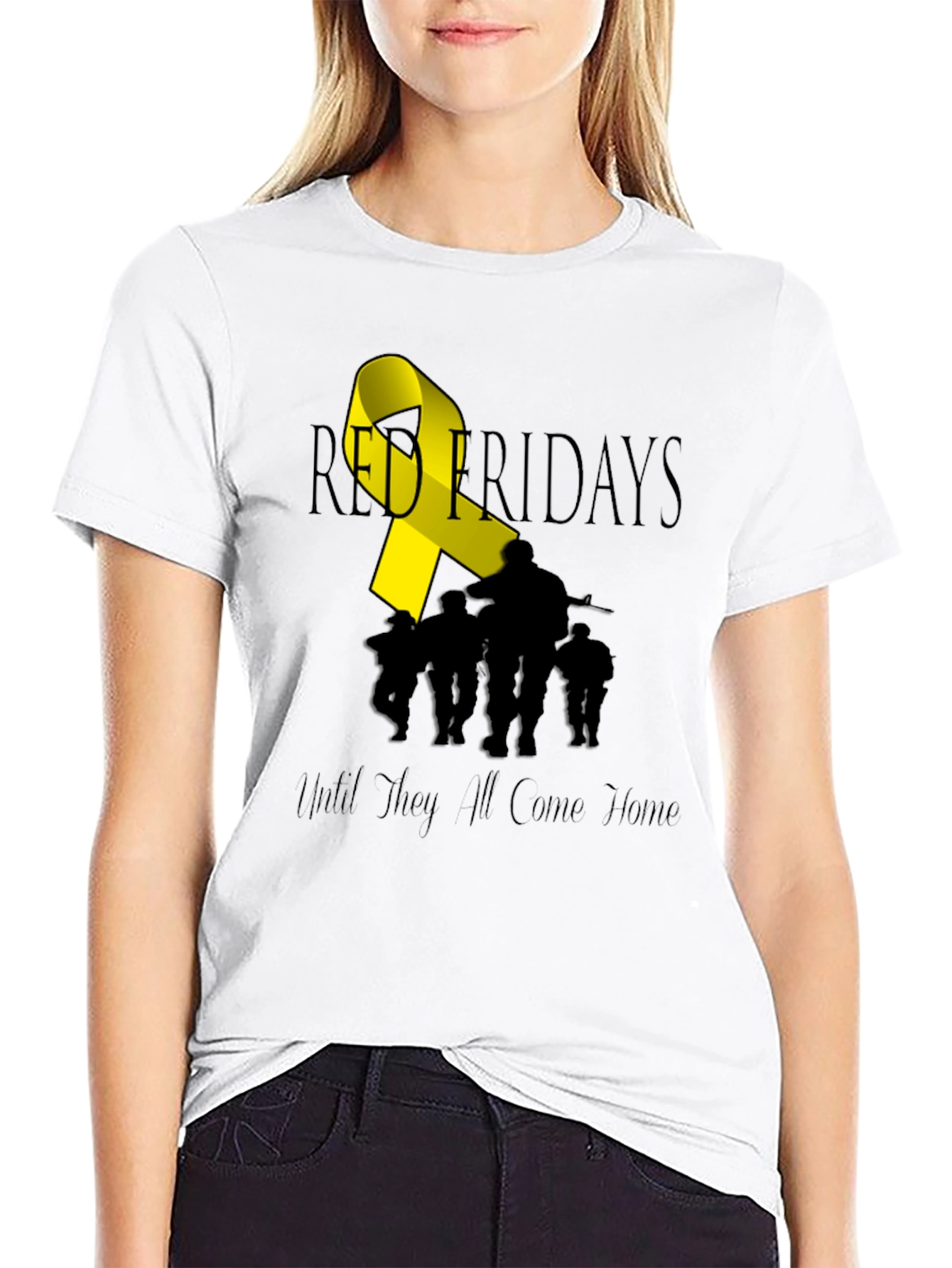 RED Fridays Until They All Come Home T-Shirt