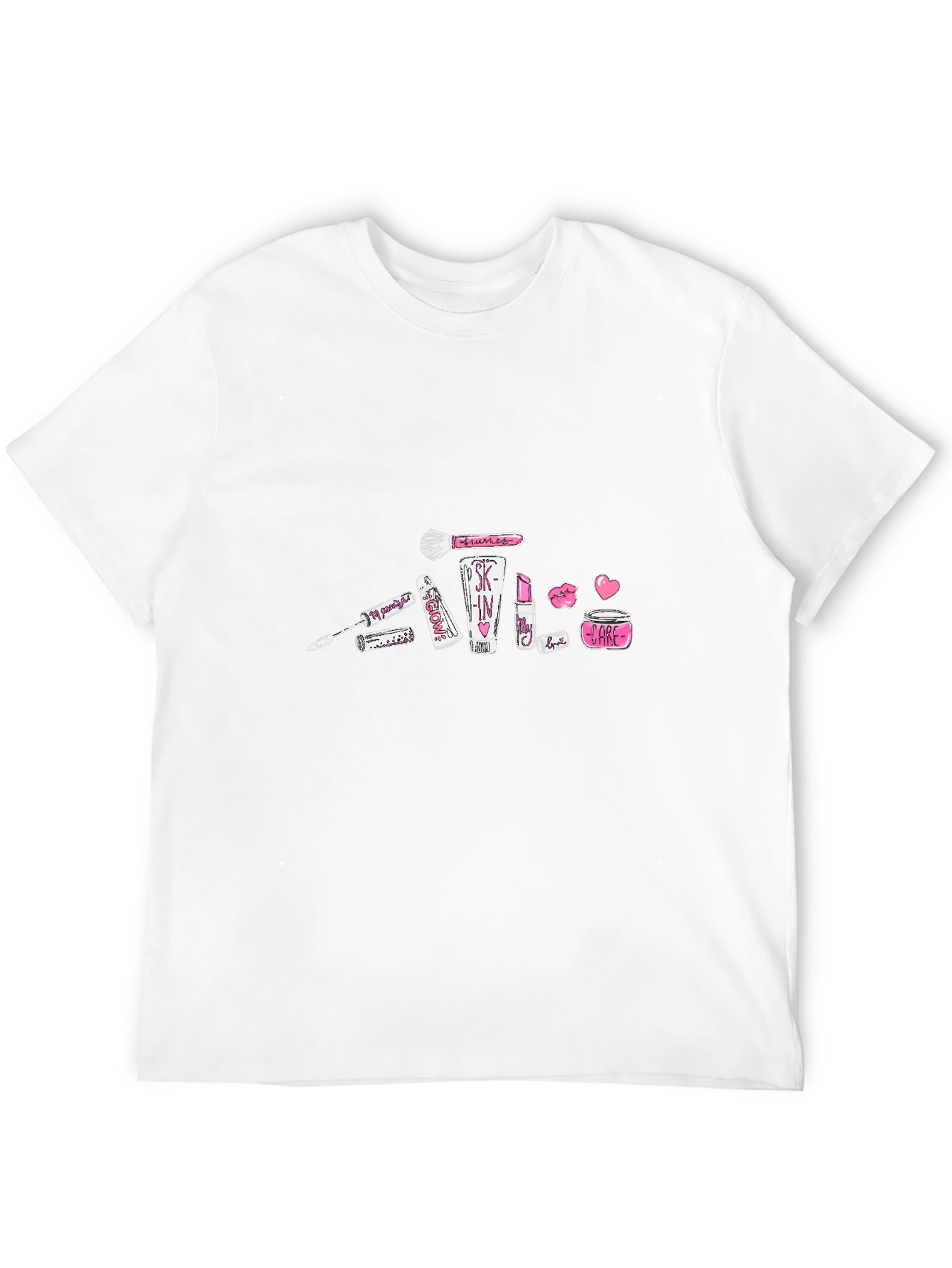 Makeup Graphic Black T-Shirt