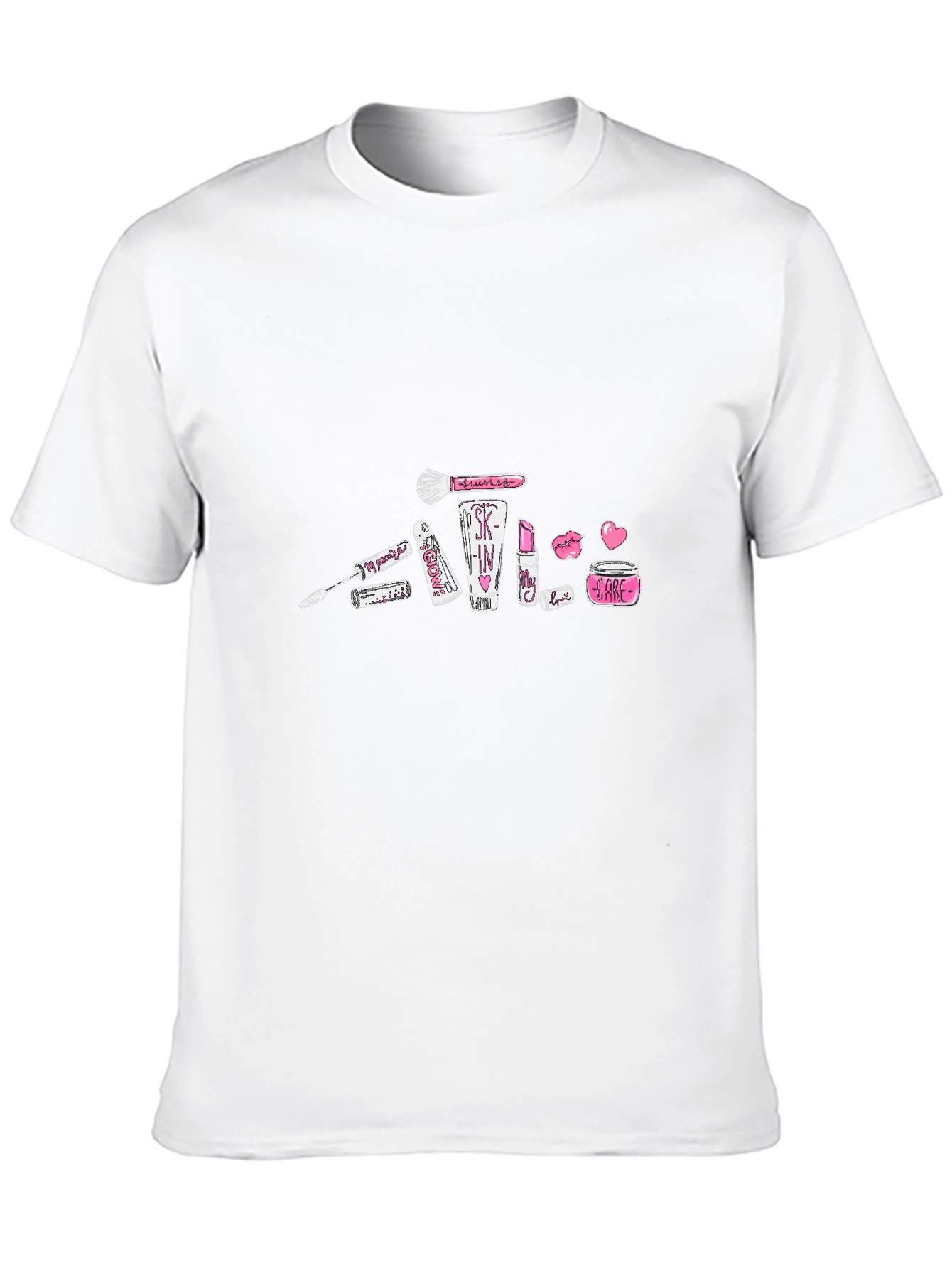 Makeup Graphic Black T-Shirt
