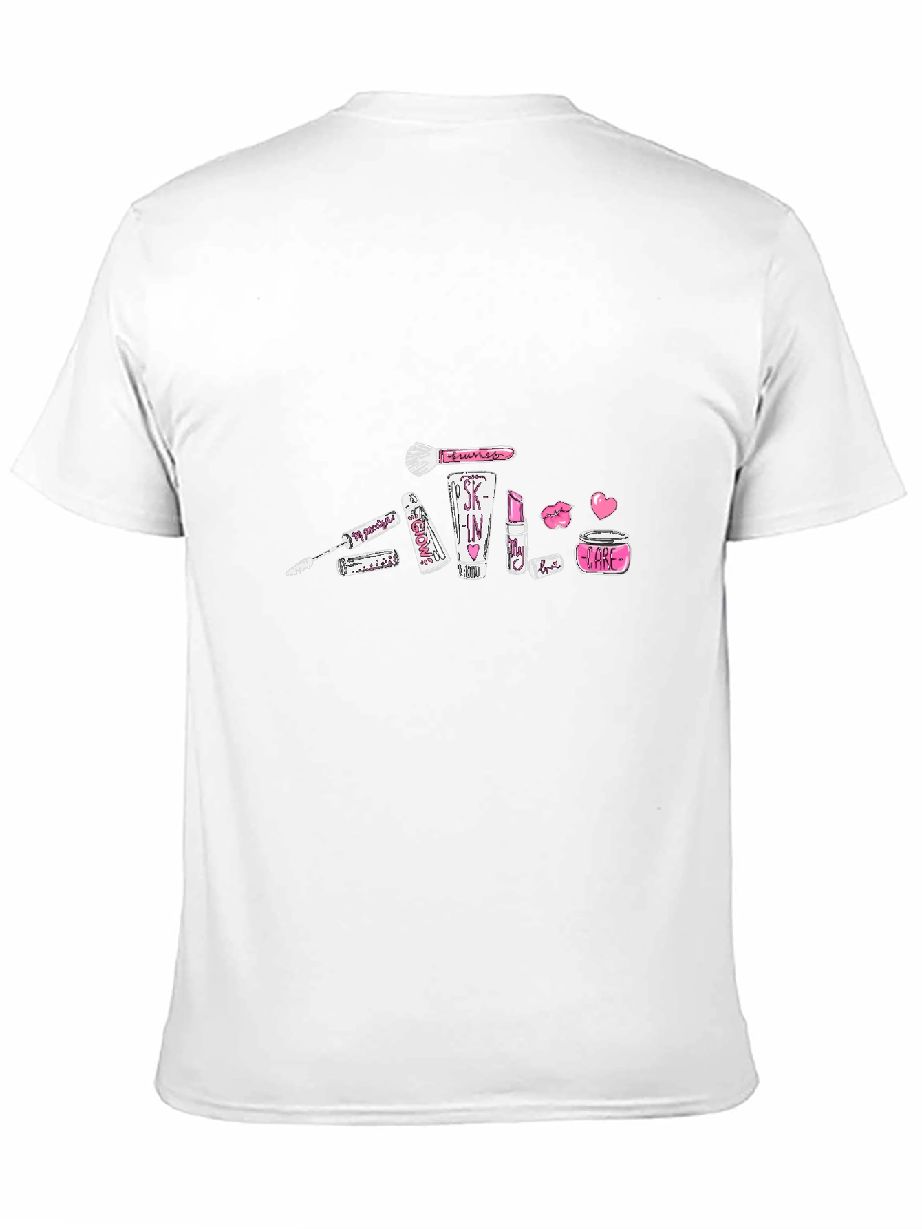 Makeup Graphic Black T-Shirt