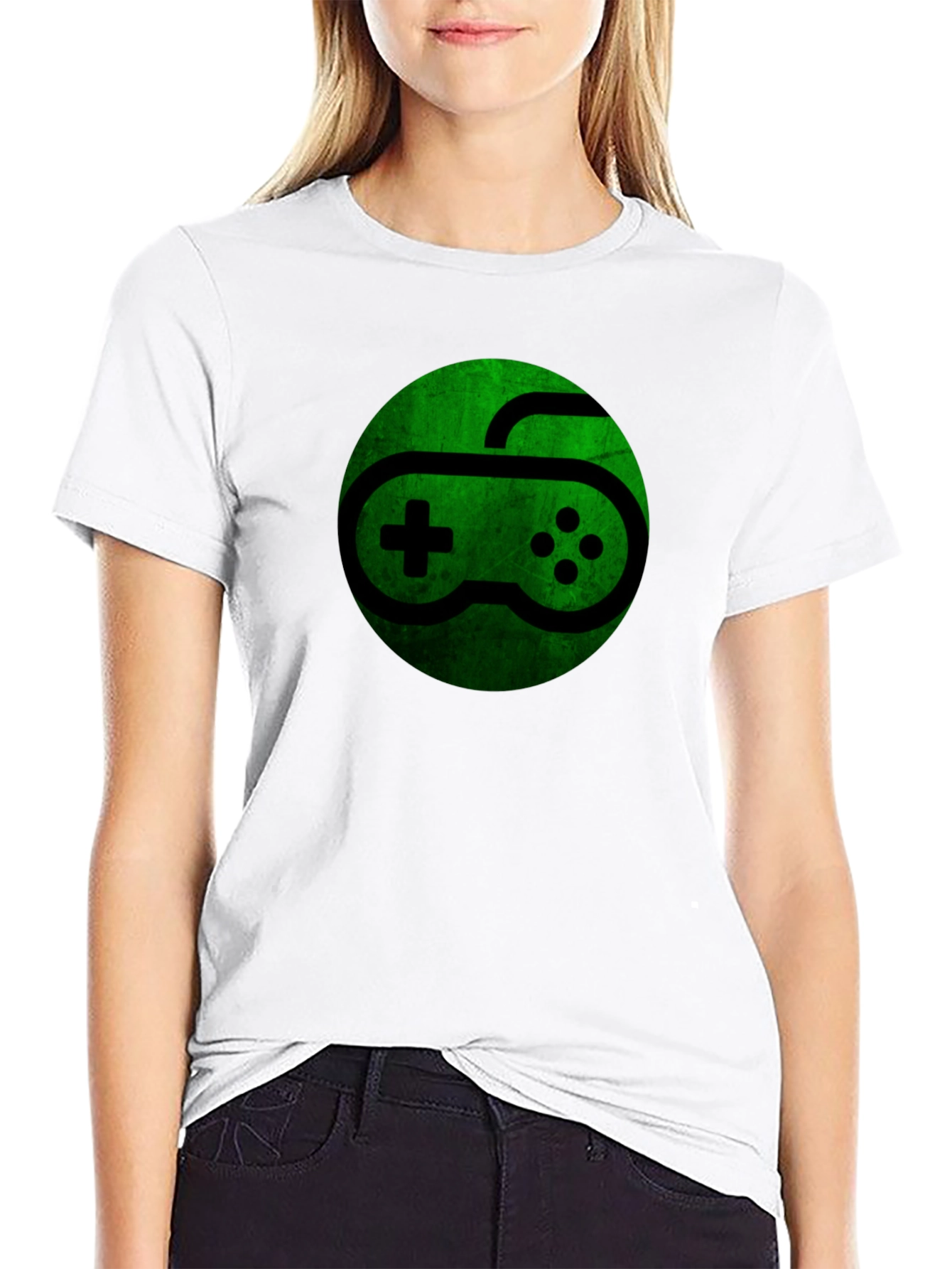 Gaming Controller Graphic T-Shirt - Black