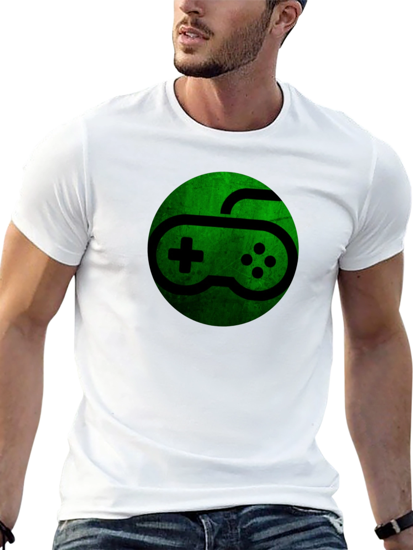 Gaming Controller Graphic T-Shirt - Black