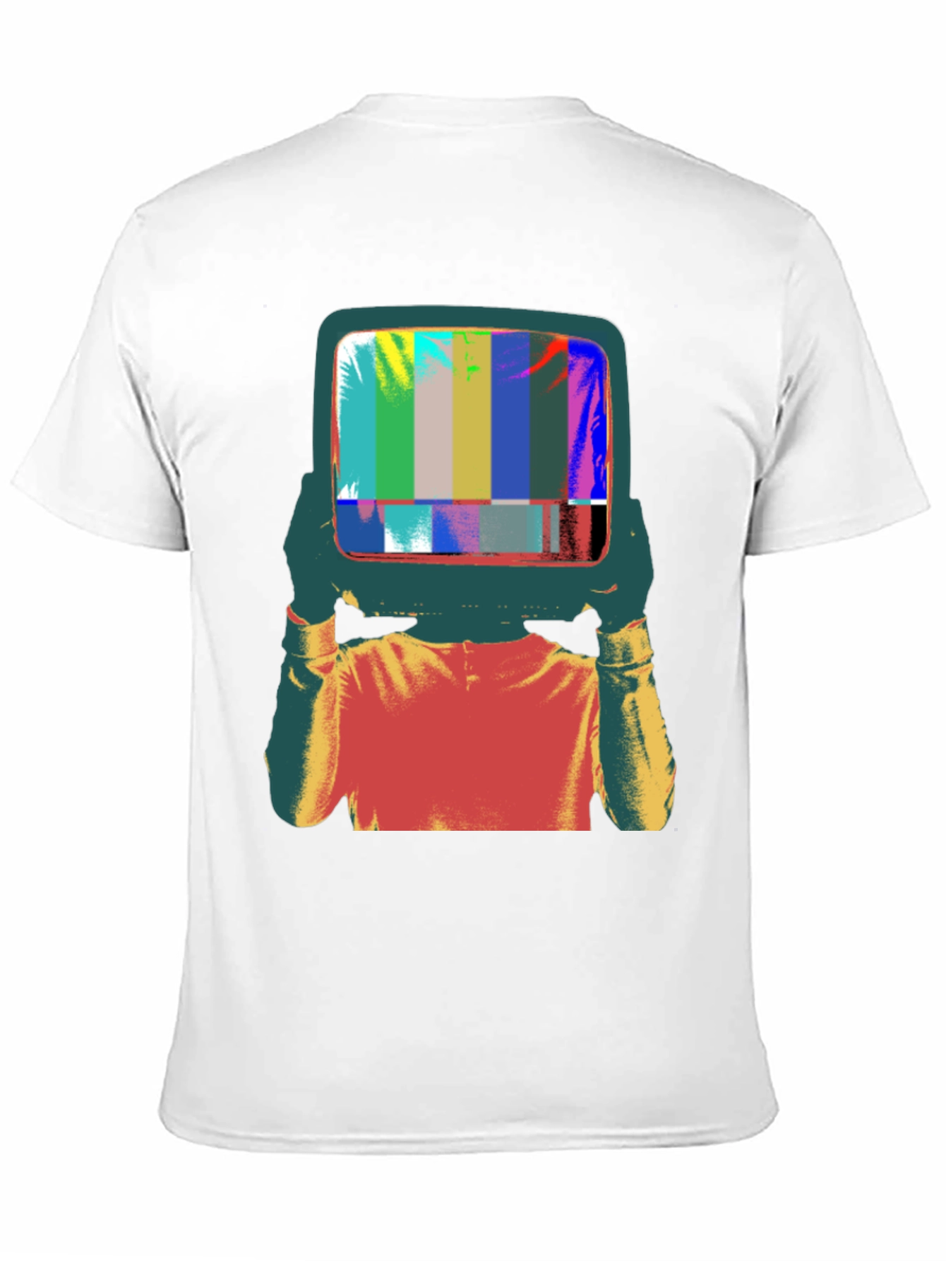 Retro TV Head Graphic Tee - Black
