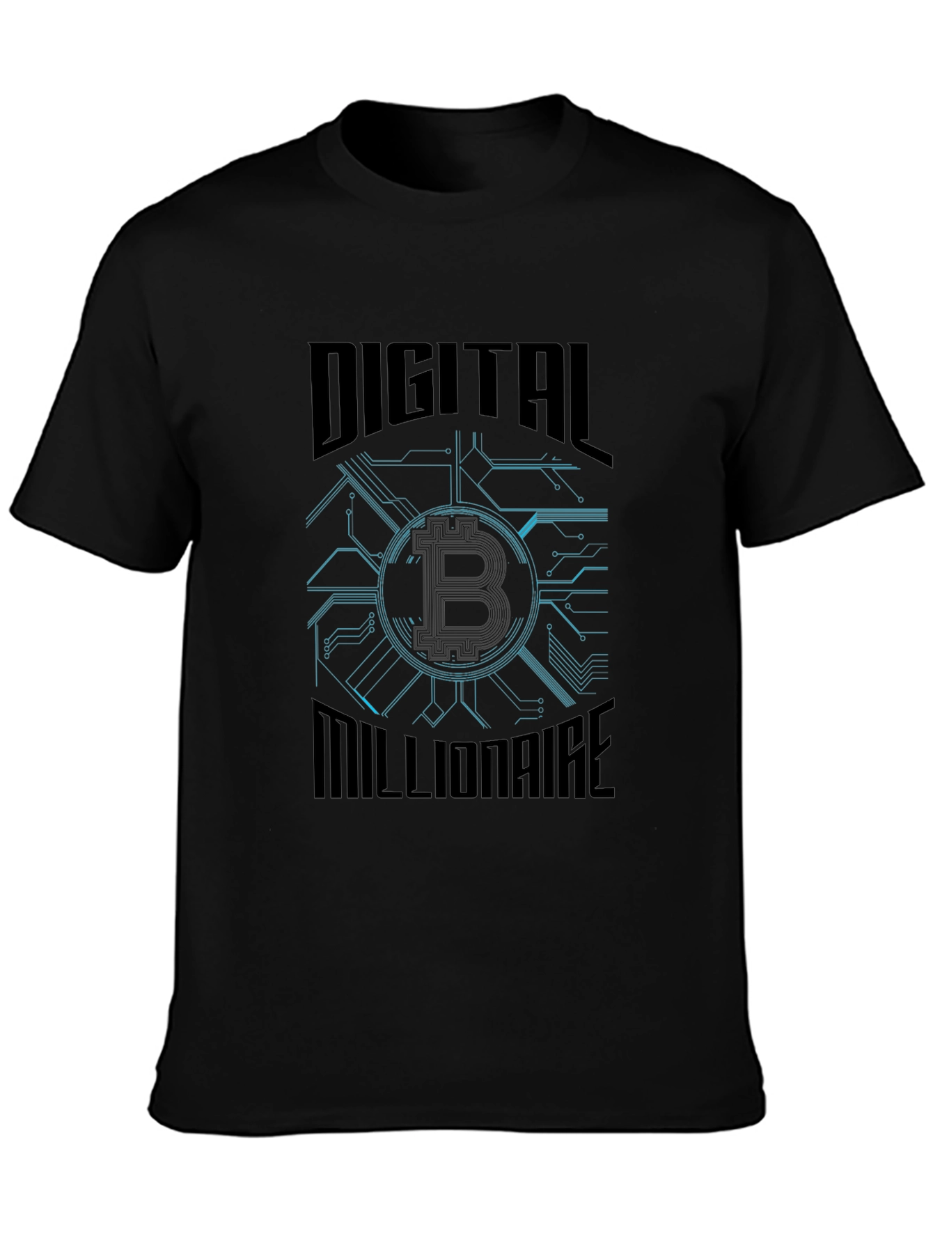Digital Millionaire Bitcoin Graphic T-Shirt