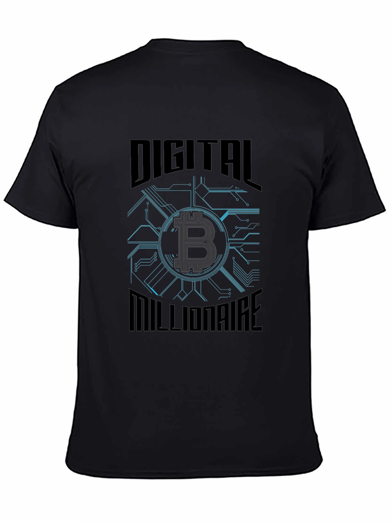 Digital Millionaire Bitcoin Graphic T-Shirt