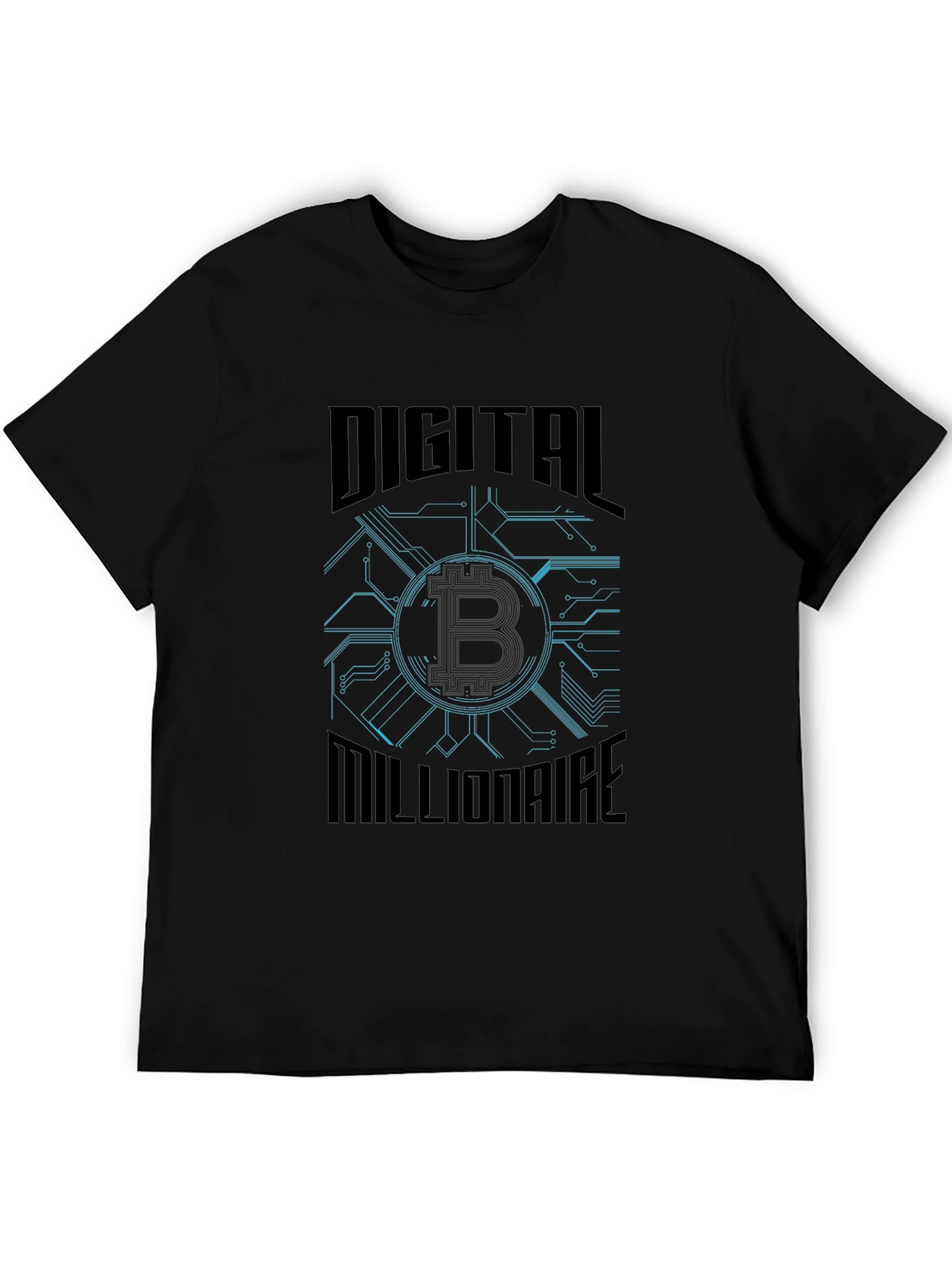 Digital Millionaire Bitcoin Graphic T-Shirt
